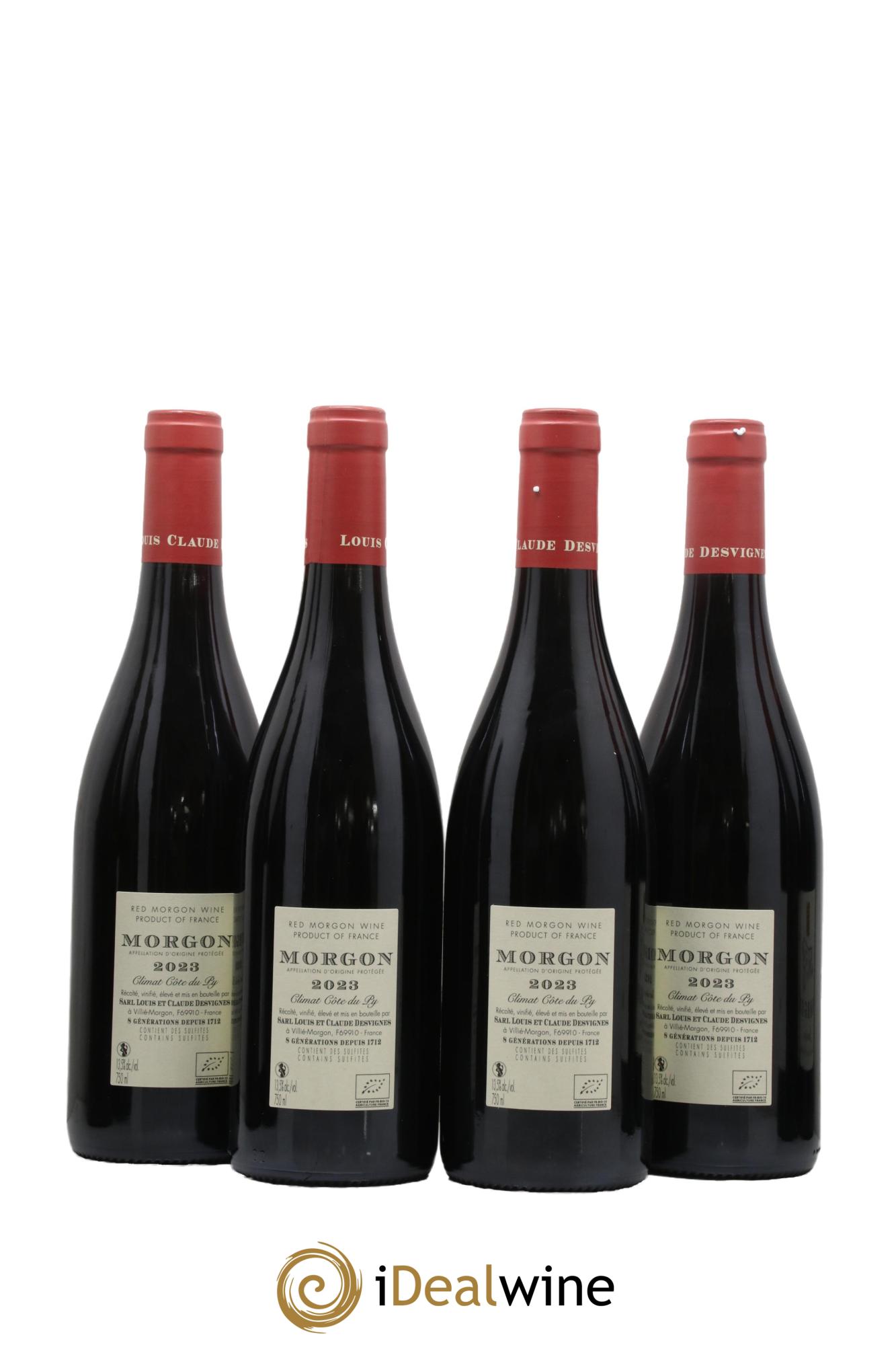 Morgon Côte de Py Javernières Louis-Claude Desvignes 2023 - Lot de 4 bouteilles - 1