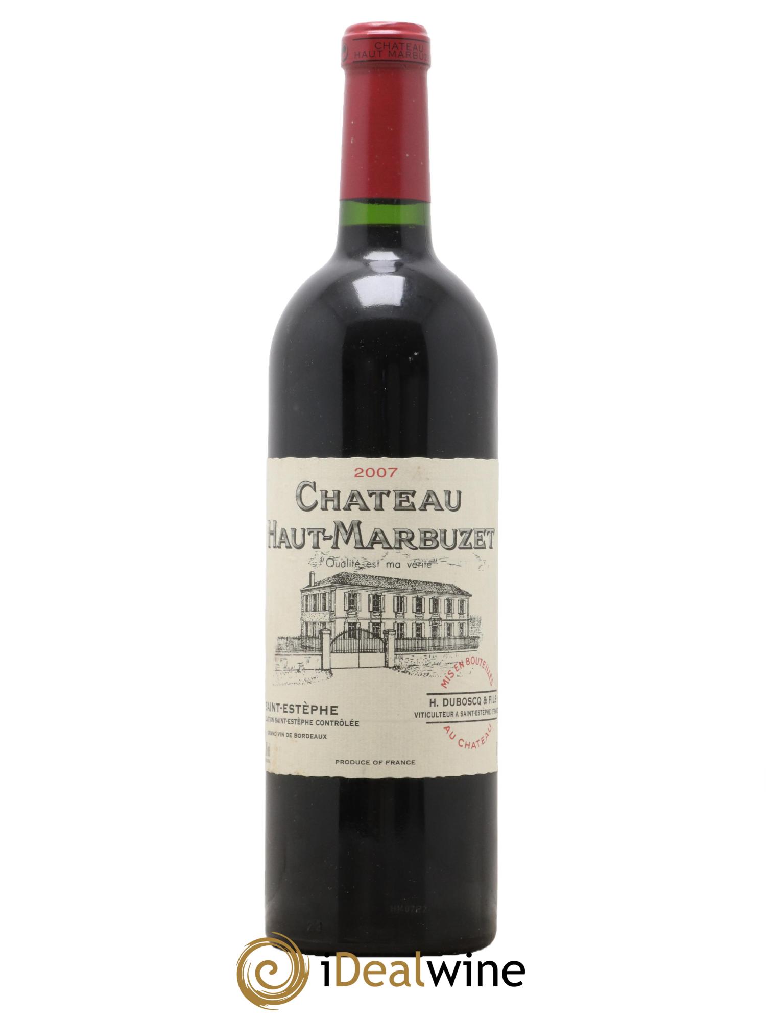 Château Haut Marbuzet 2007 - Lot de 1 bouteille - 0