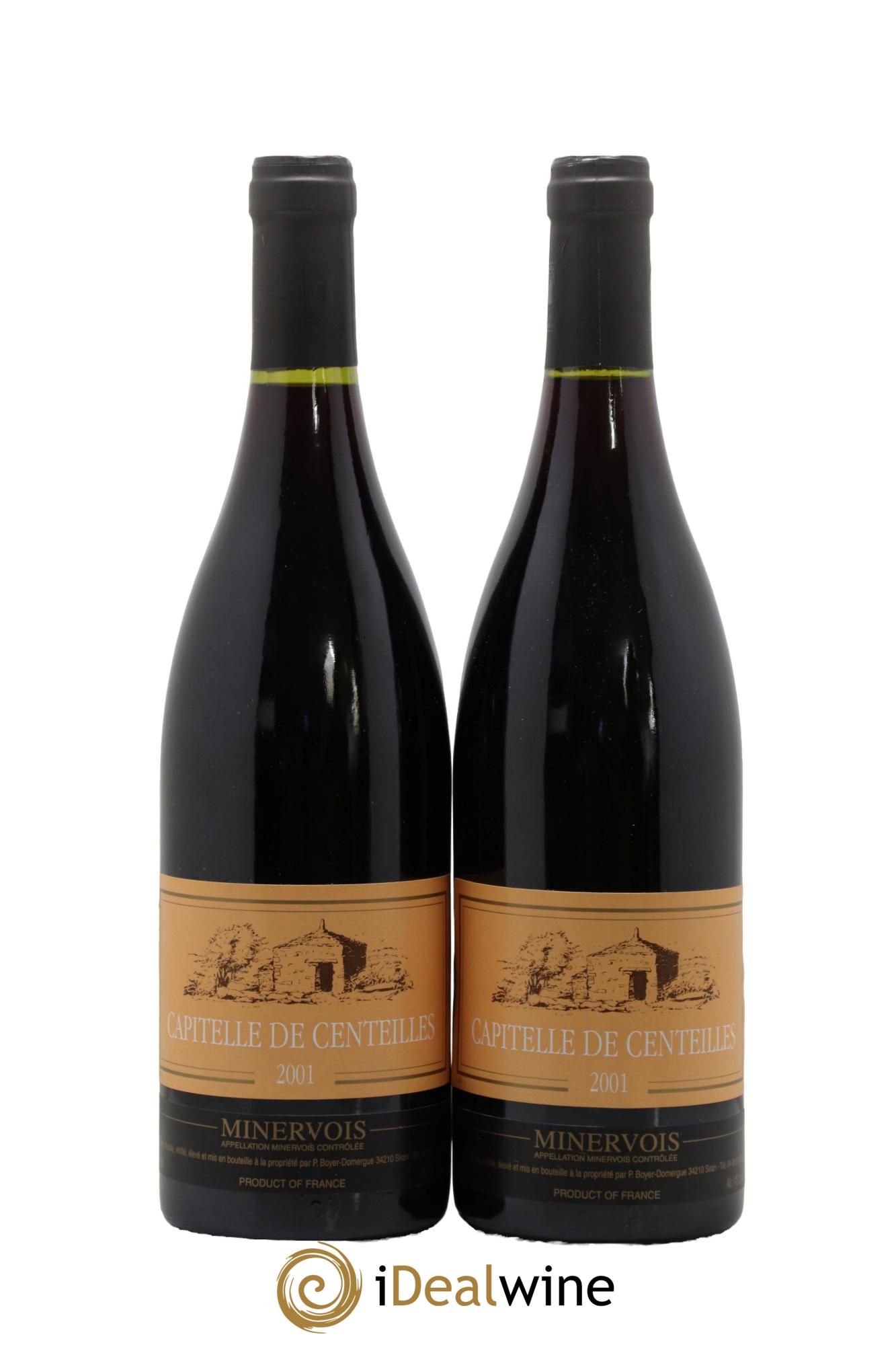 Minervois Capitelle de Centeilles Clos Centeilles 2001 - Lot of 2 bottles - 0