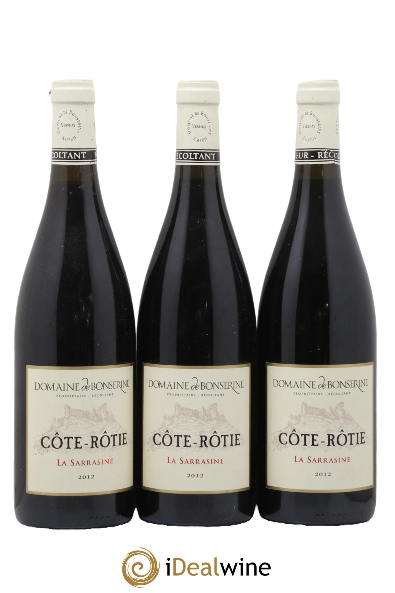 Côte-Rôtie La Sarrasine Bonserine (Domaine de) 2012 - Lotto di 3 bottiglie - 0
