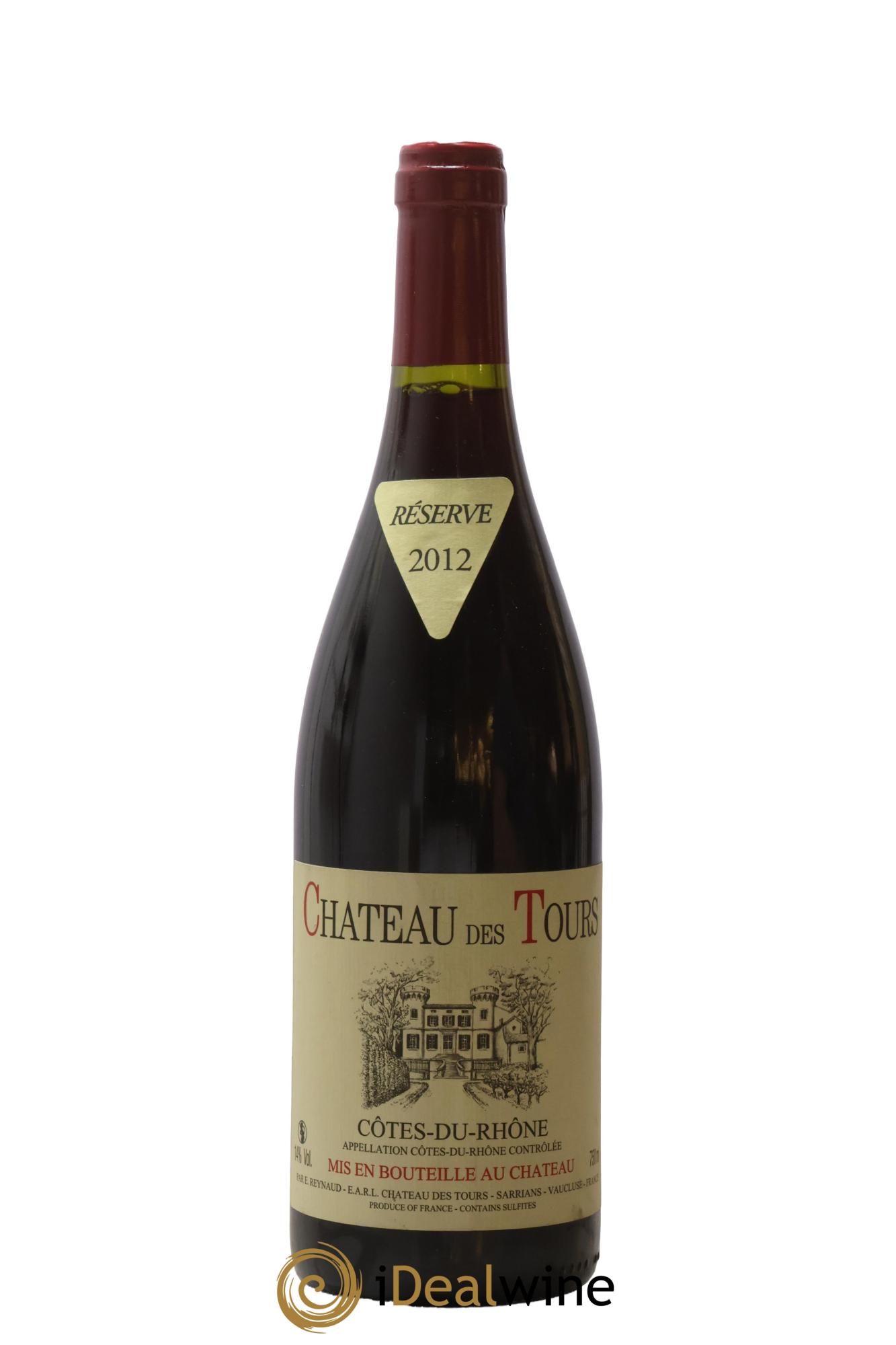 Côtes-du-Rhône Château des Tours Emmanuel Reynaud 2012 - Lot de 1 bouteille - 0