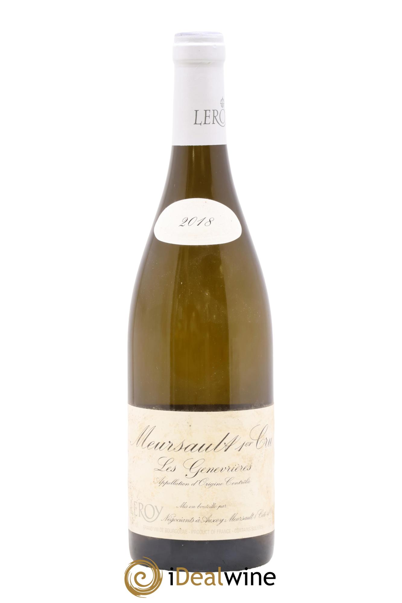 Meursault 1er Cru Les Genevrières Leroy SA 2018 - Posten von 1 Flasche - 0