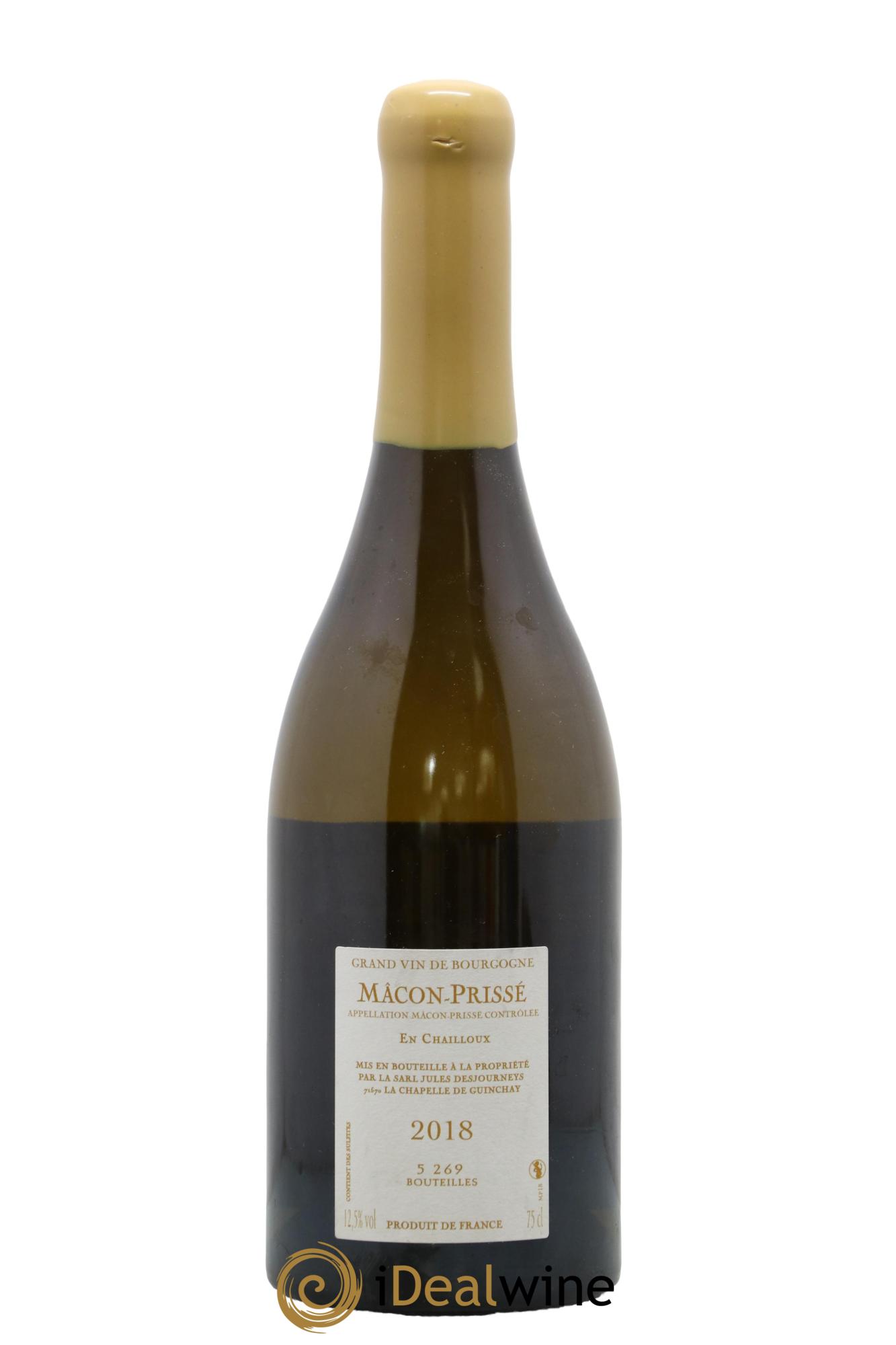 Mâcon-Prissé En Chailloux Jules Desjourneys 2018 - Posten von 1 Flasche - 1