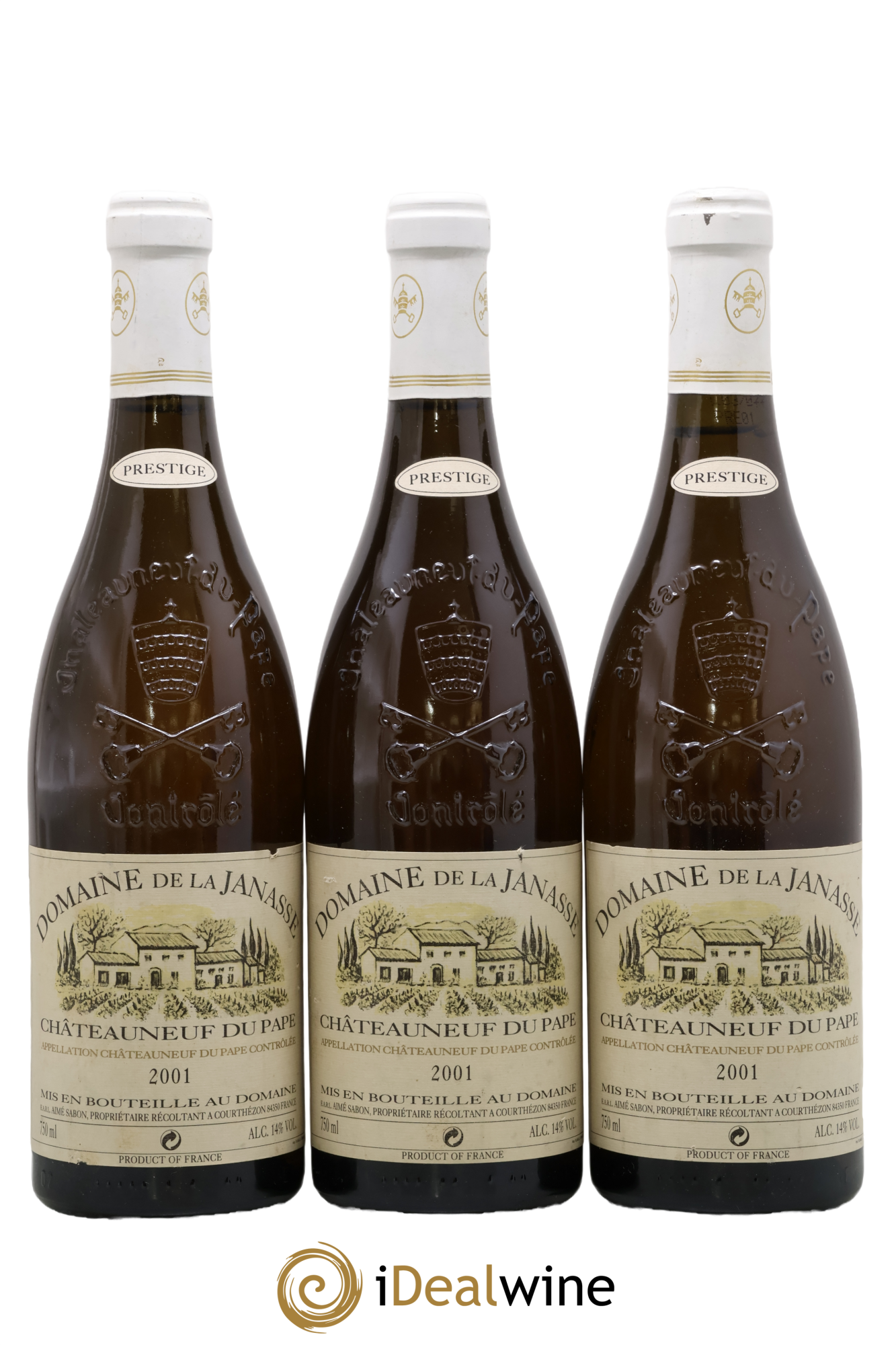 Châteauneuf-du-Pape Prestige La Janasse (Domaine de) 2001 - Lote de 3 botellas - 0