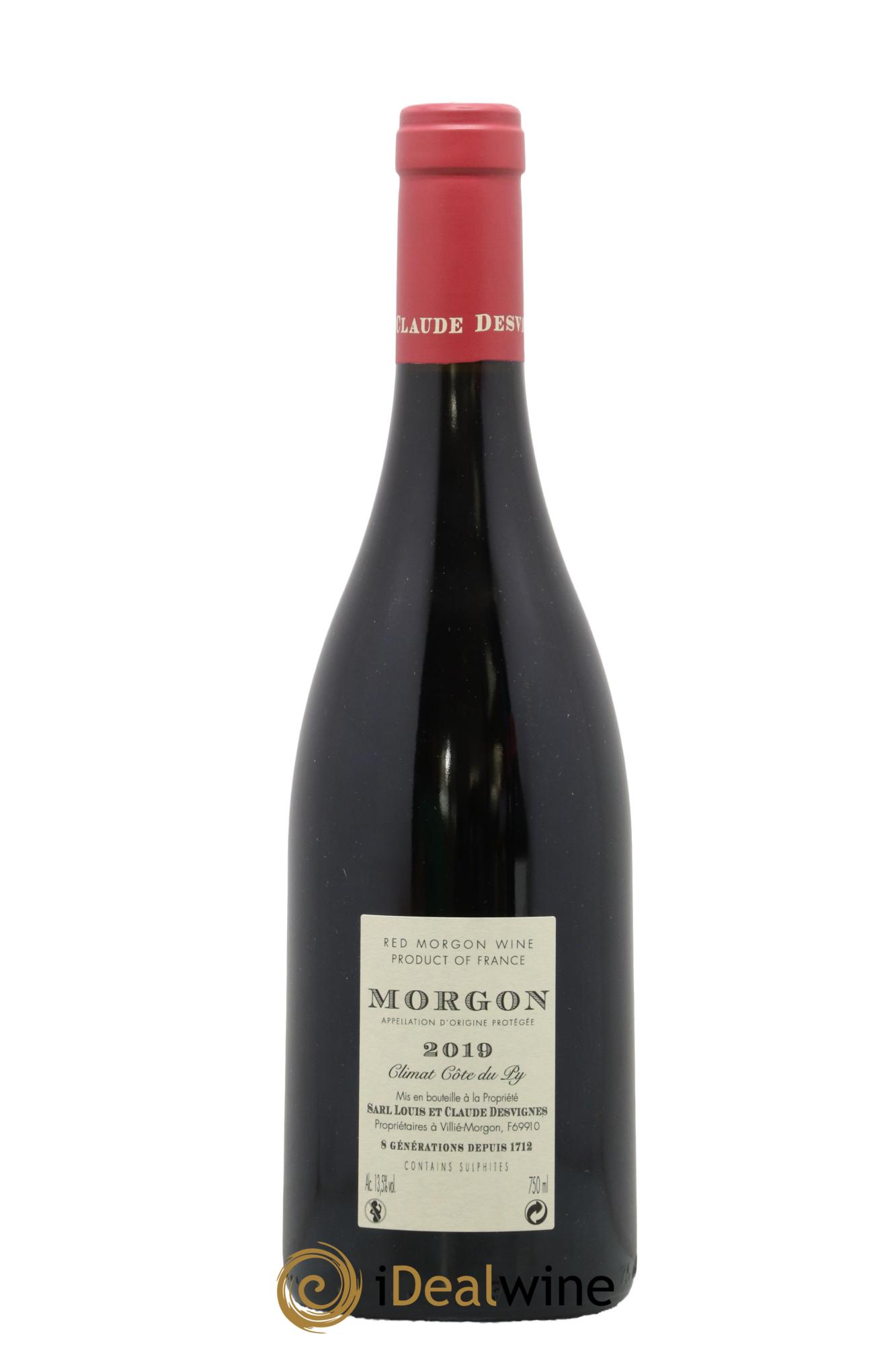 Morgon Côte du Py Louis-Claude Desvignes 2019 - Lot de 1 bouteille - 1