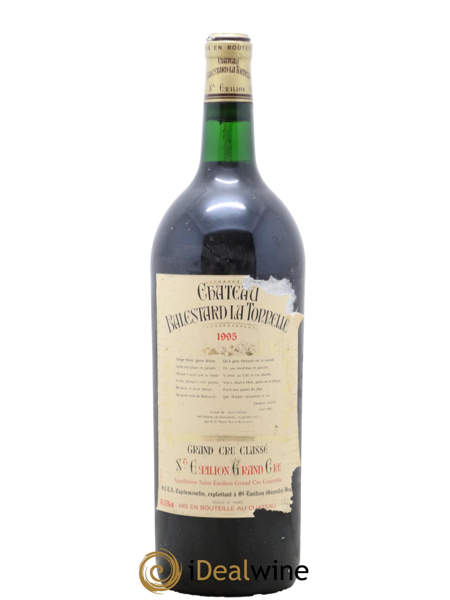 Château Balestard la Tonnelle Grand Cru Classé 1995 - Lot de 1 magnum - 0