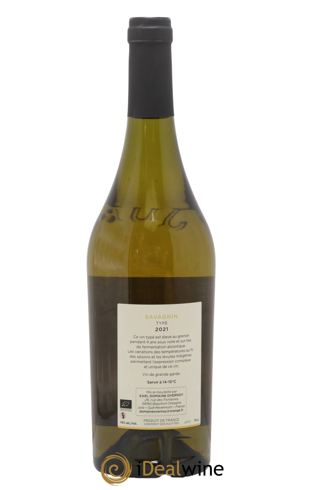 Côtes du Jura Savagnin Typé - Guillaume Overnoy 2021 - Lot of 1 bottle - 1