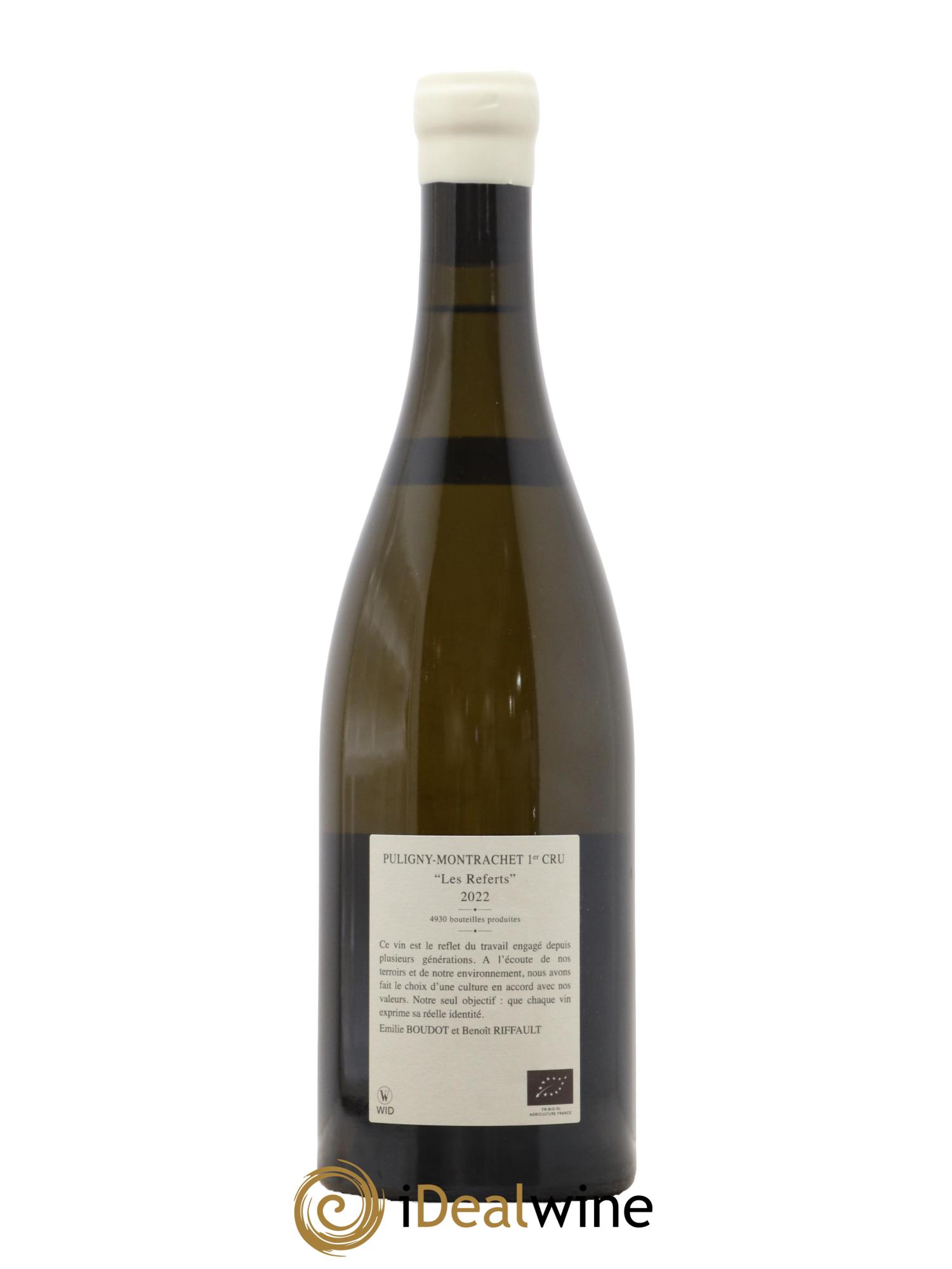 Puligny-Montrachet 1er Cru Les Referts Etienne Sauzet 2022 - Lot de 1 bouteille - 1