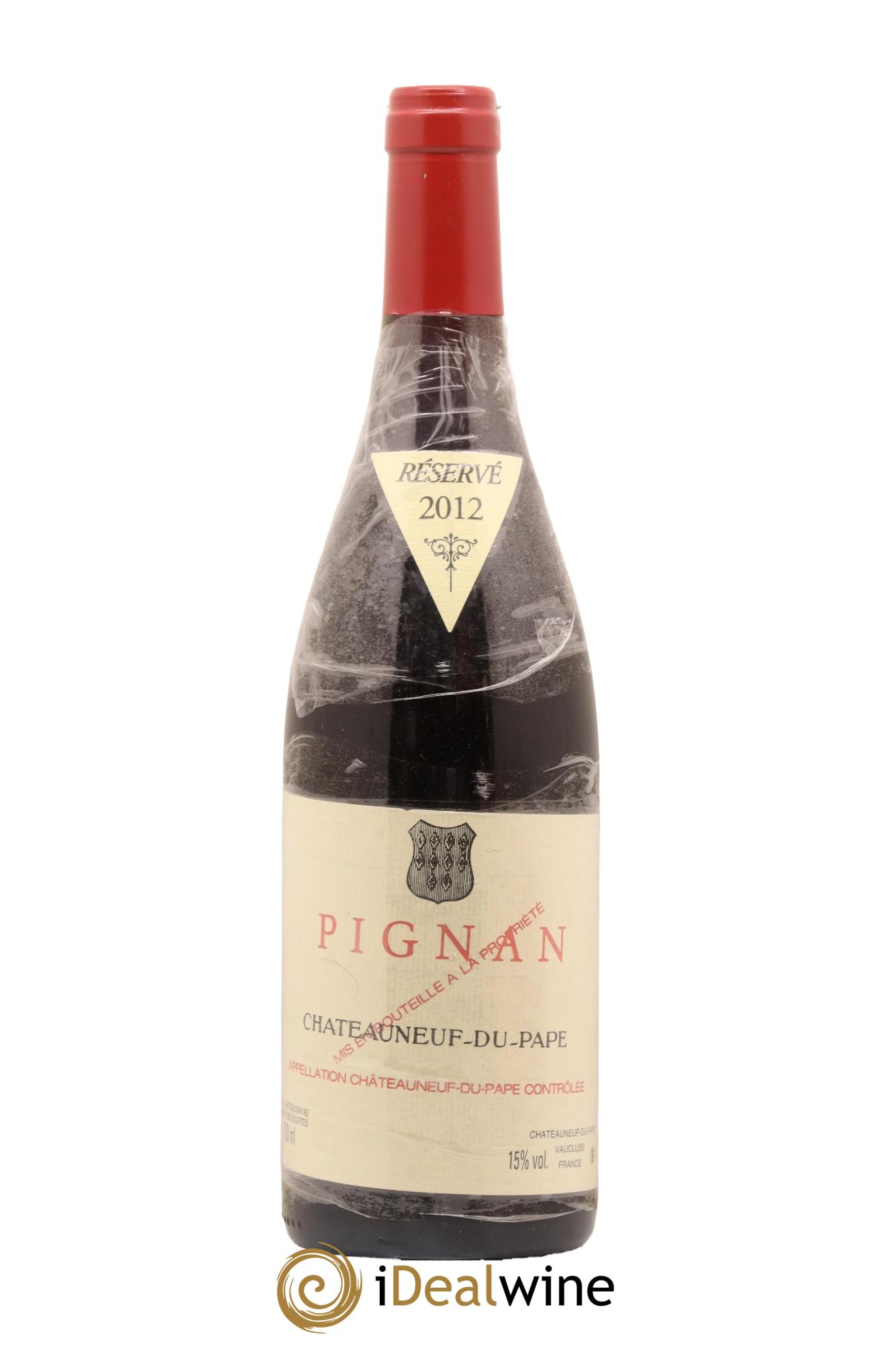Châteauneuf-du-Pape Pignan Emmanuel Reynaud 2012 - Lot de 1 bouteille - 0