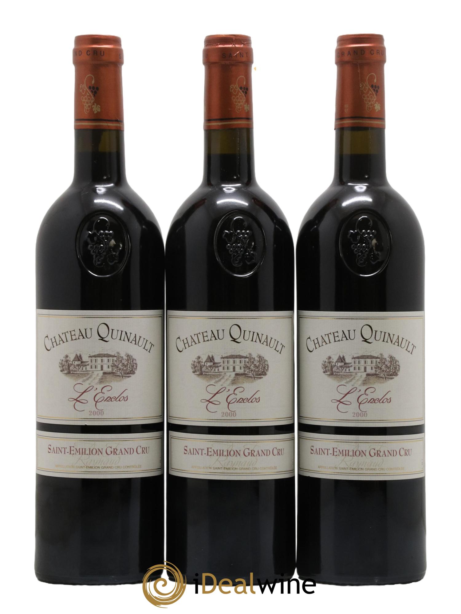 Château Quinault L'Enclos  2000 - Lot de 12 bouteilles - 1