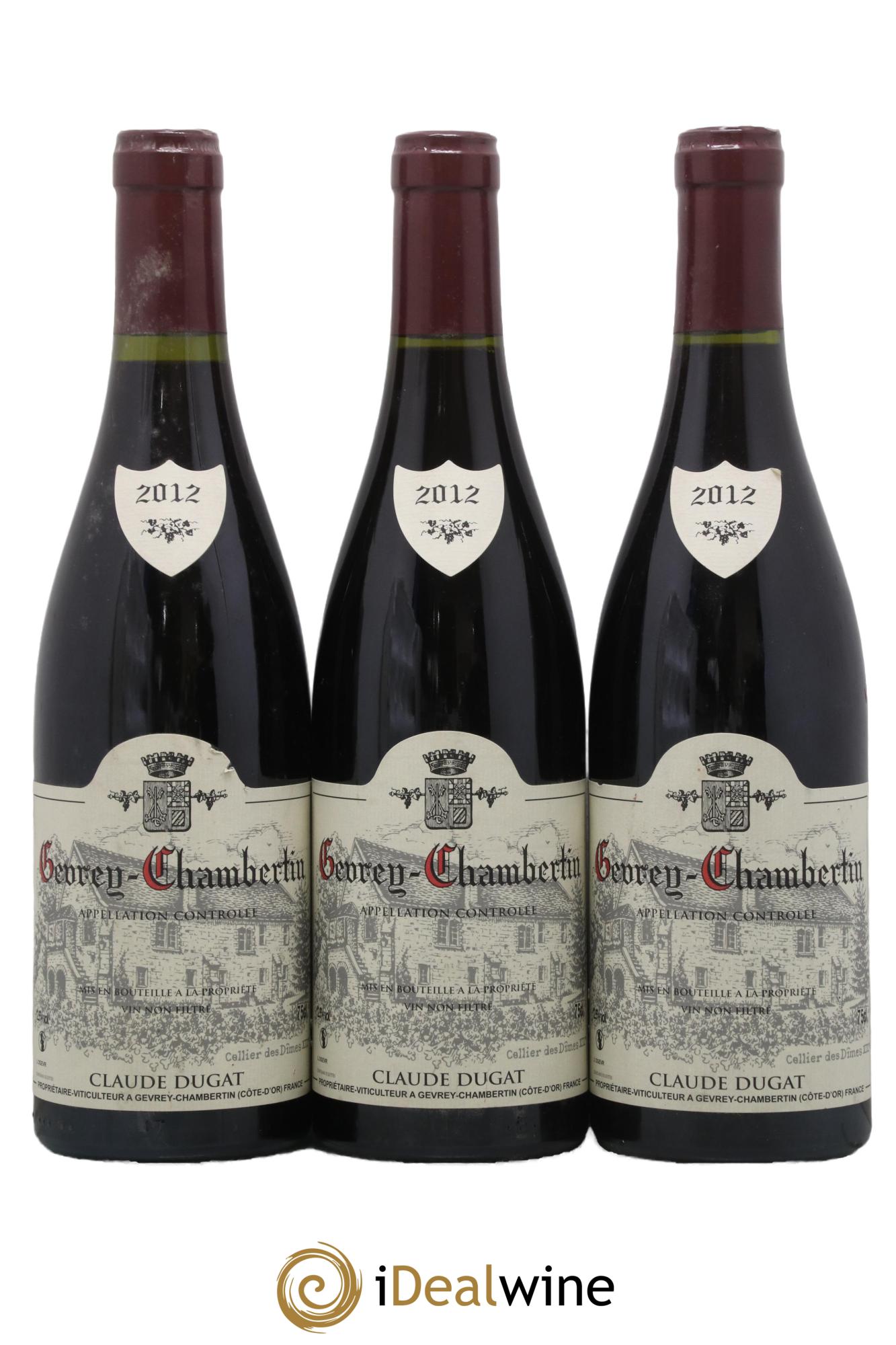 Gevrey-Chambertin Claude Dugat 2012 - Lotto di 3 bottiglie - 0