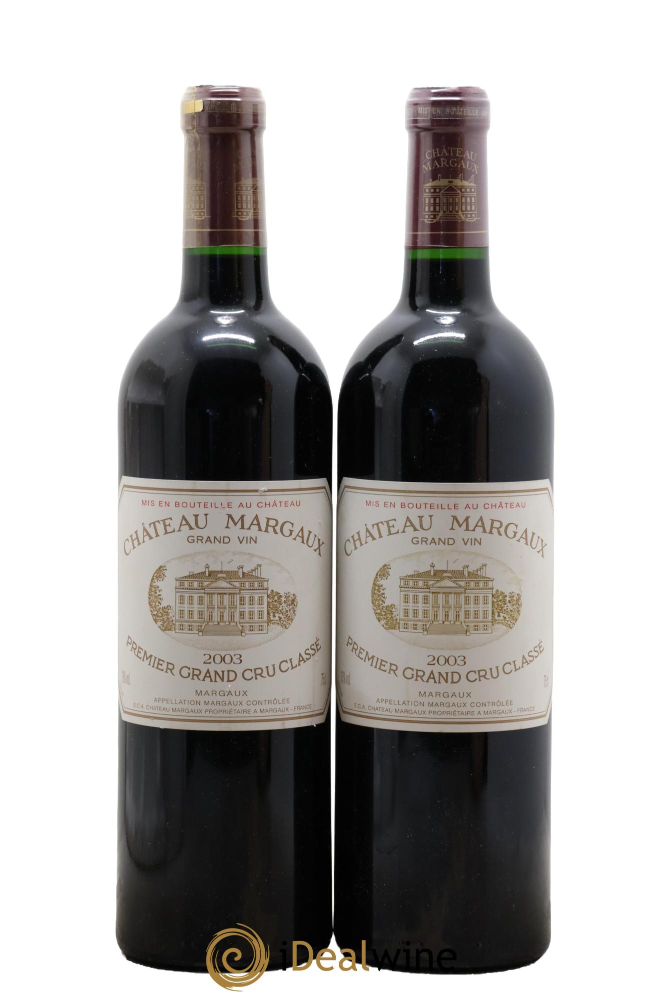 Château Margaux 1er Grand Cru Classé 2003 - Lot of 2 bottles - 0
