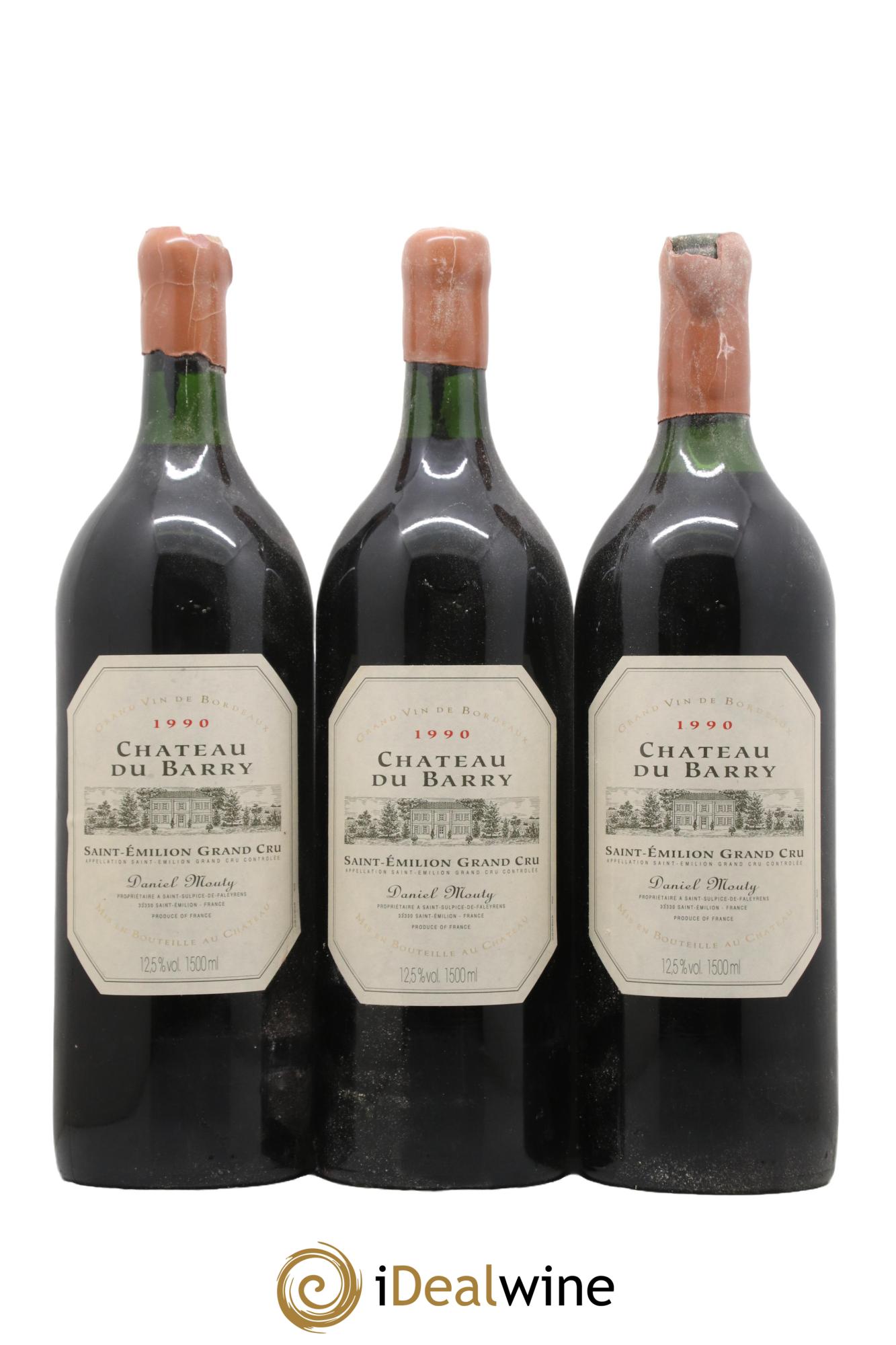 Saint-Émilion Grand Cru Château du Barry 1990 - Lot de 3 magnums - 0