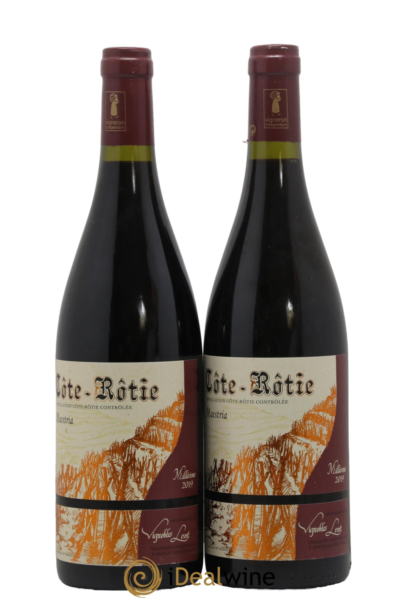 Côte-Rôtie Maestria Vignobles Levet 2019 - Lot de 2 bouteilles - 0