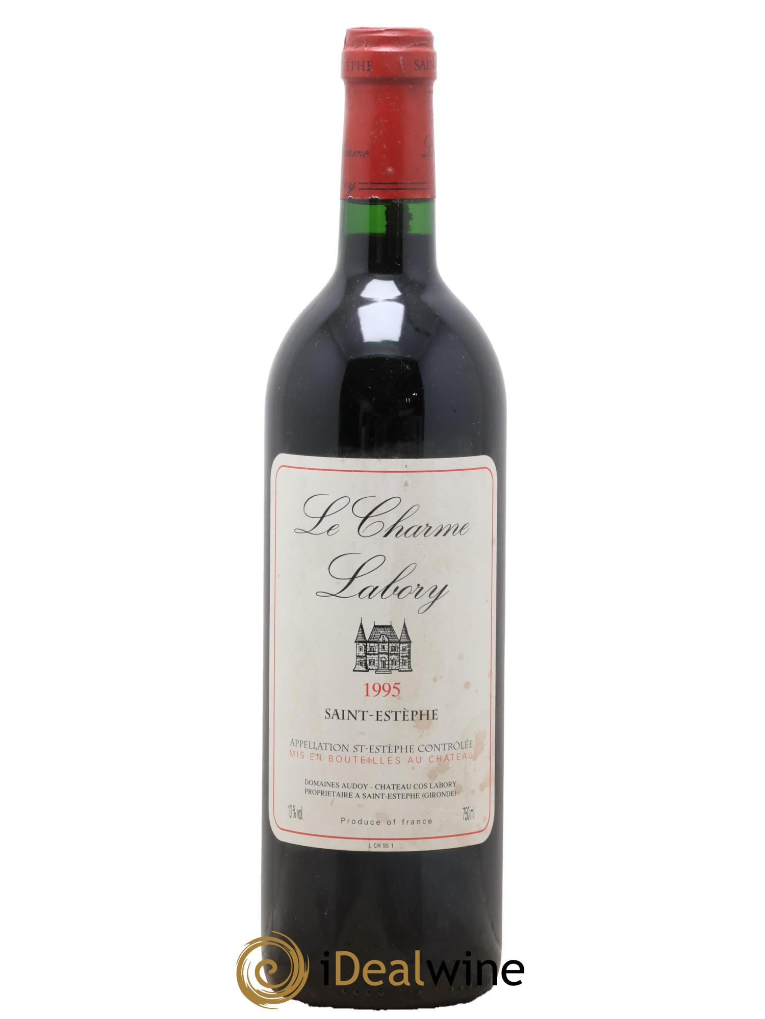 Saint-Estèphe Le Charme Labory 1995 - Posten von 1 Flasche - 0