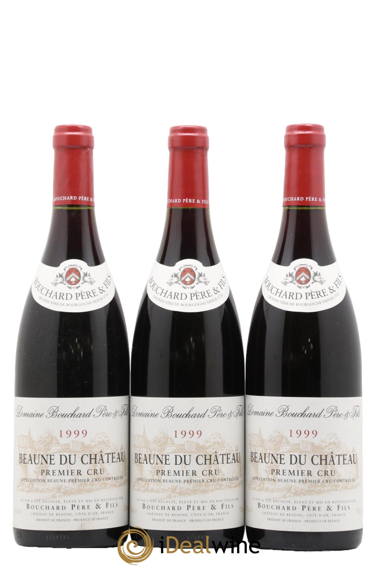 Beaune 1er Cru Du Château Bouchard Père & Fils 1999 - Lot de 3 bouteilles - 0