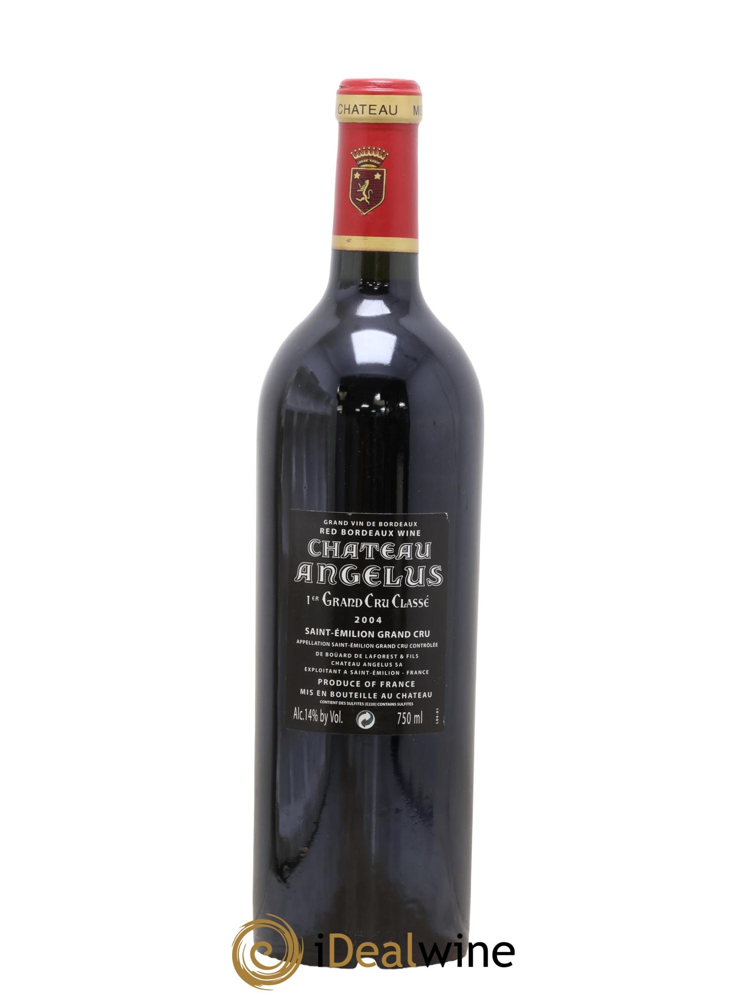 Château Angélus 1er Grand Cru Classé A 2004 - Lot de 1 bouteille - 1