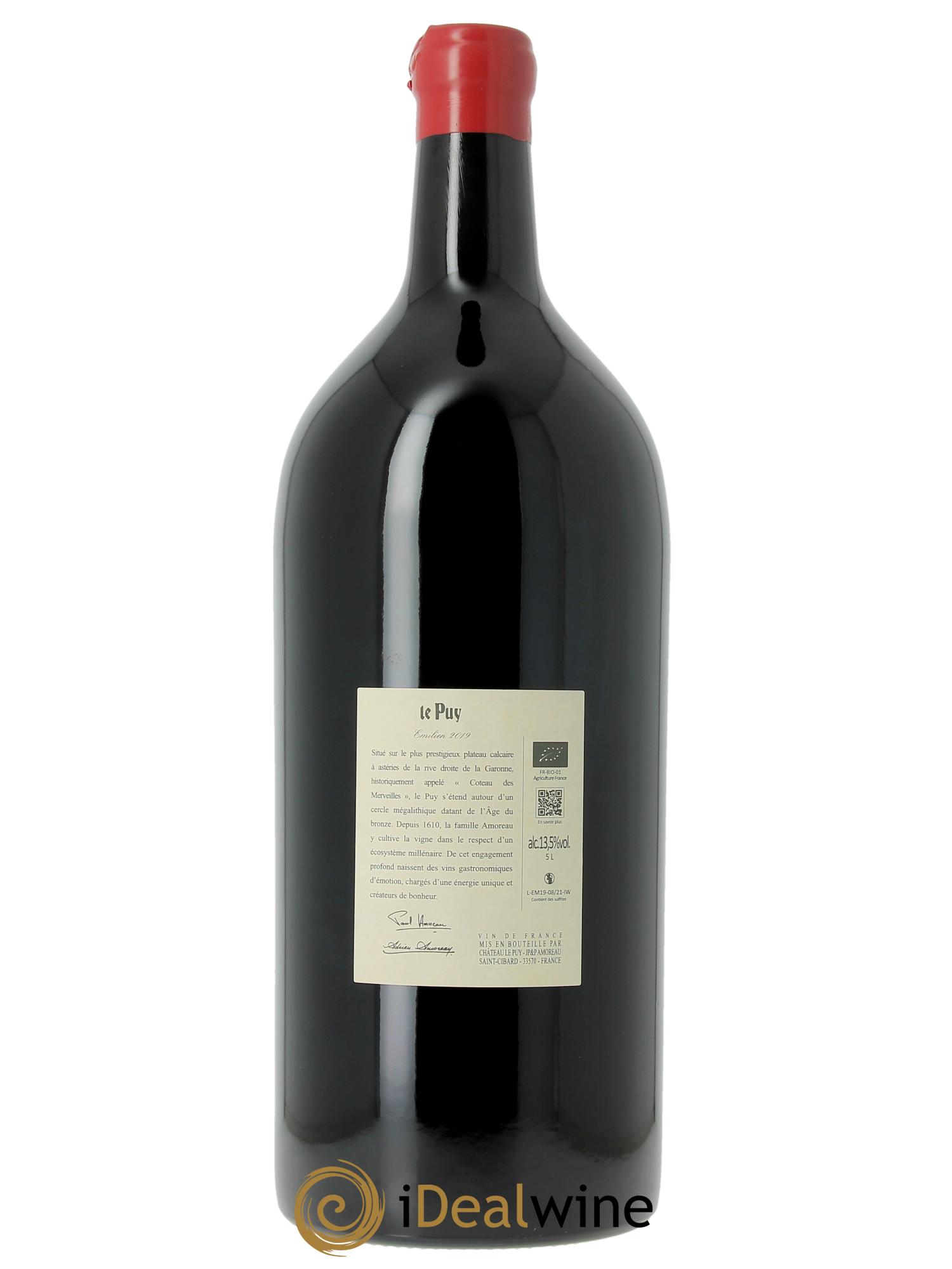 Le Puy - Cuvée Emilien 2020 - Lot of 1 Jeroboam - 2