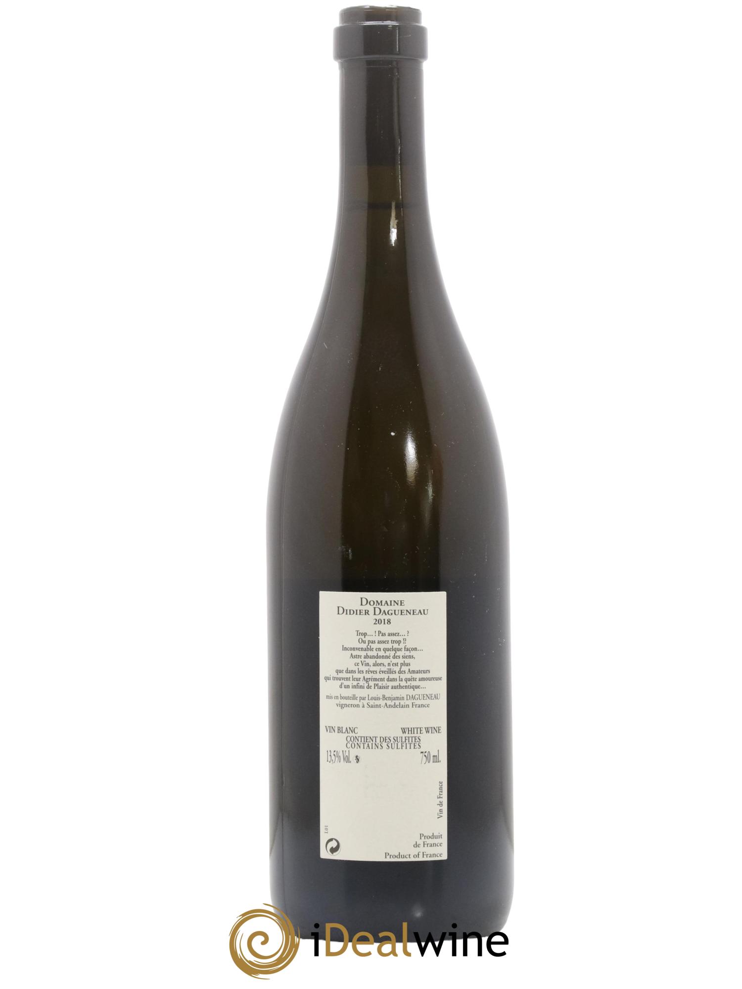 Pouilly-Fumé Buisson Renard Dagueneau (Domaine Didier - Louis-Benjamin) 2018 - Posten von 1 Flasche - 1