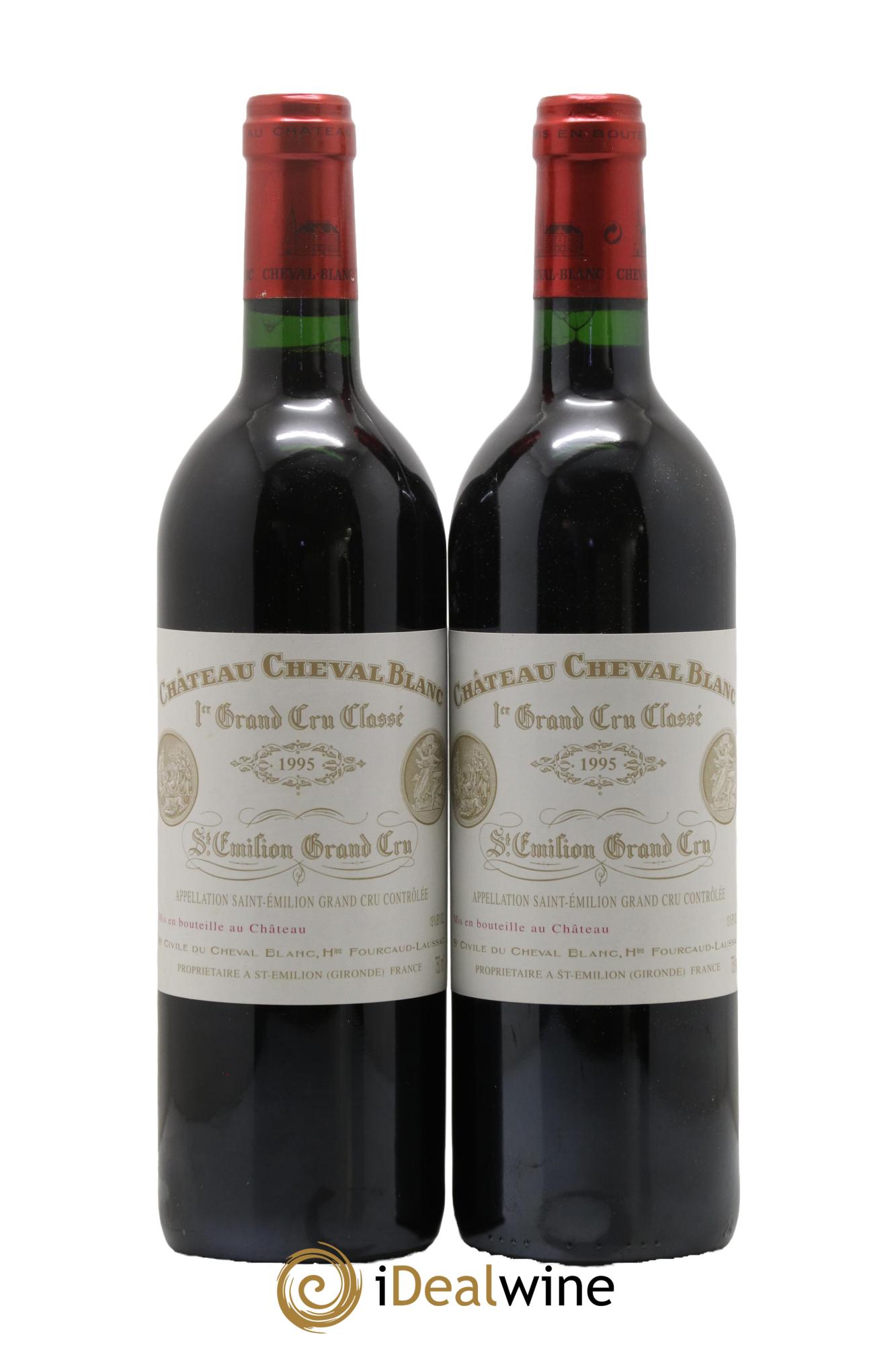 Château Cheval Blanc 1er Grand Cru Classé A 1995 - Posten von 2 Flaschen - 0