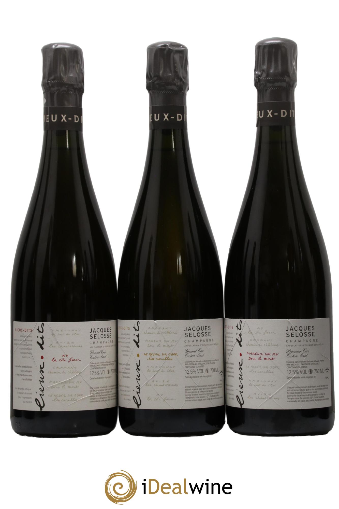 Caisse Collection Lieux-dits Jacques Selosse - Lot of 6 bottles - 1