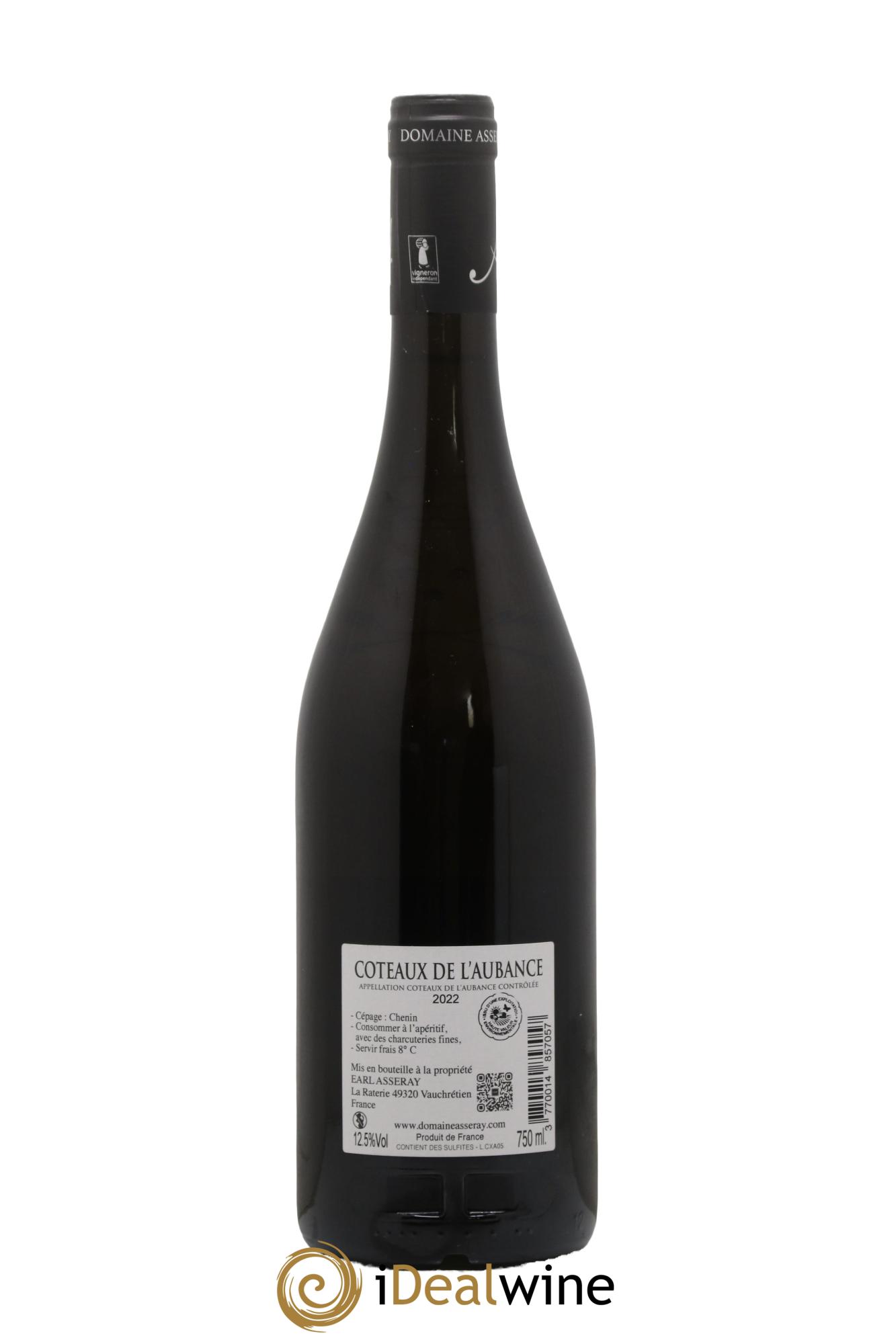 Coteaux de l'Aubance Gourmandise Domaine Asseray 2022 - Lot de 1 bouteille - 1