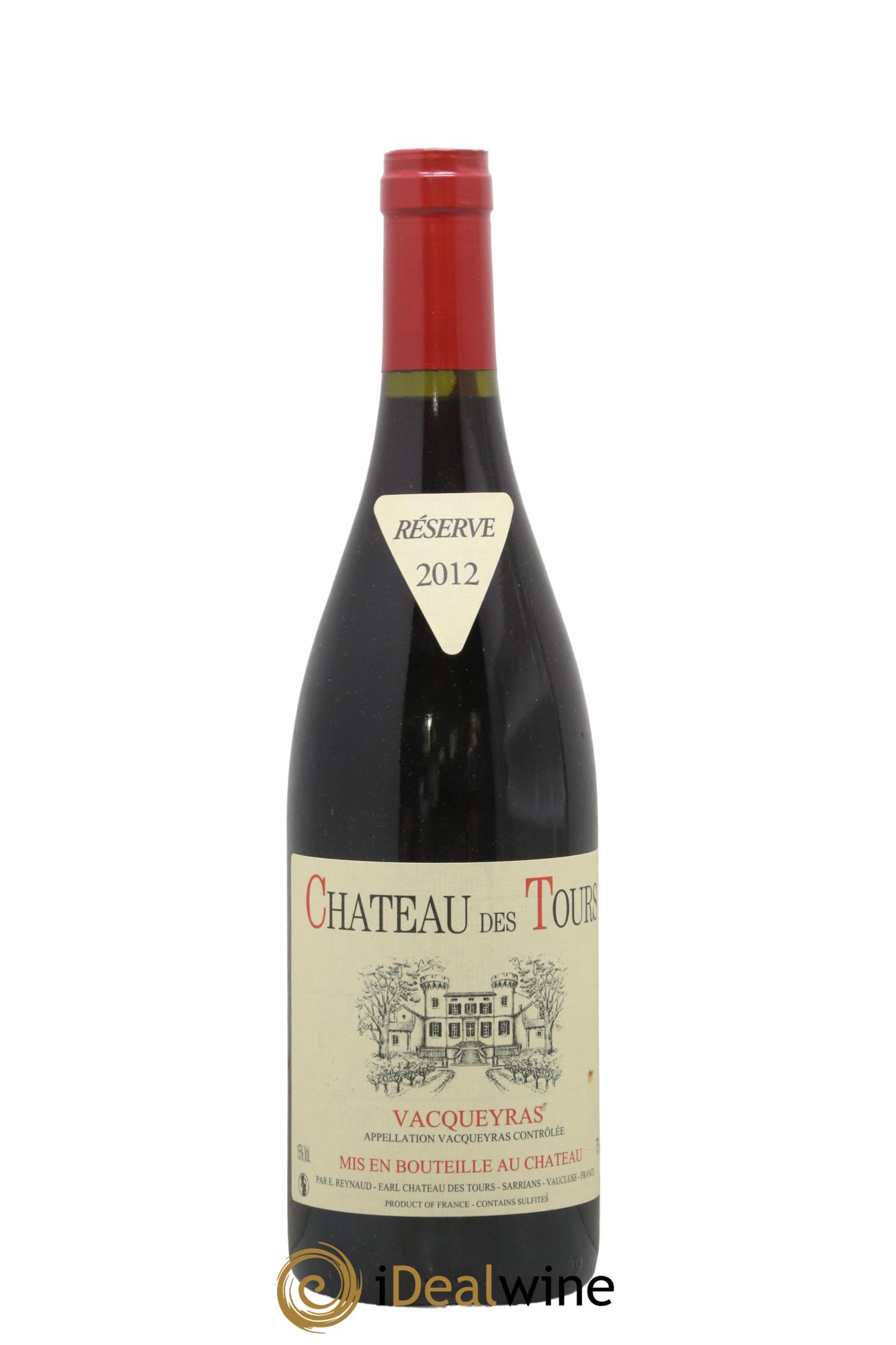 Vacqueyras Château des Tours Emmanuel Reynaud 2012 - Lot de 1 bouteille - 0