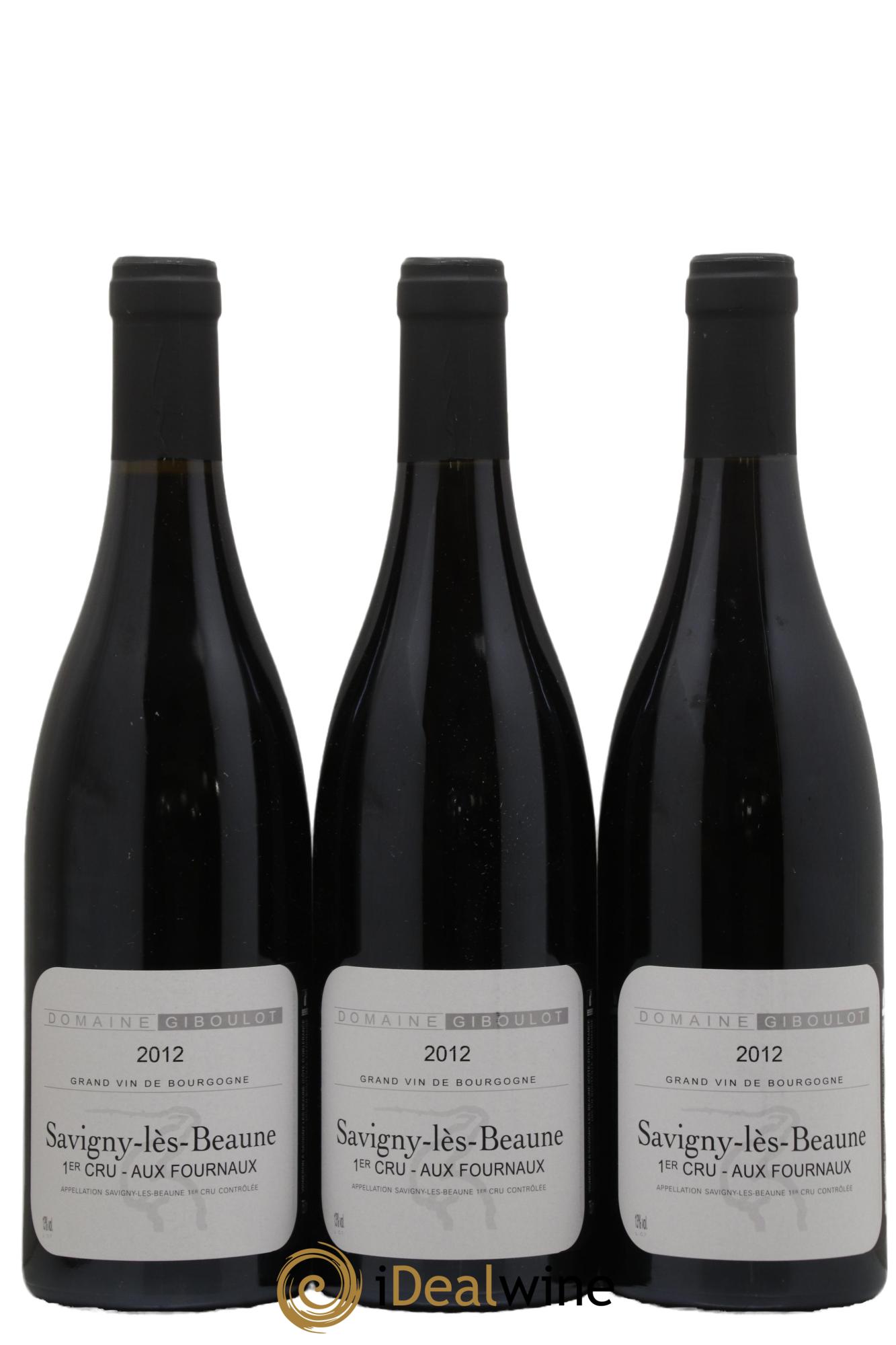 Savigny-lès-Beaune 1er Cru Aux Fourneaux Jean Michel Giboulot 2012 - Lot de 3 bouteilles - 0
