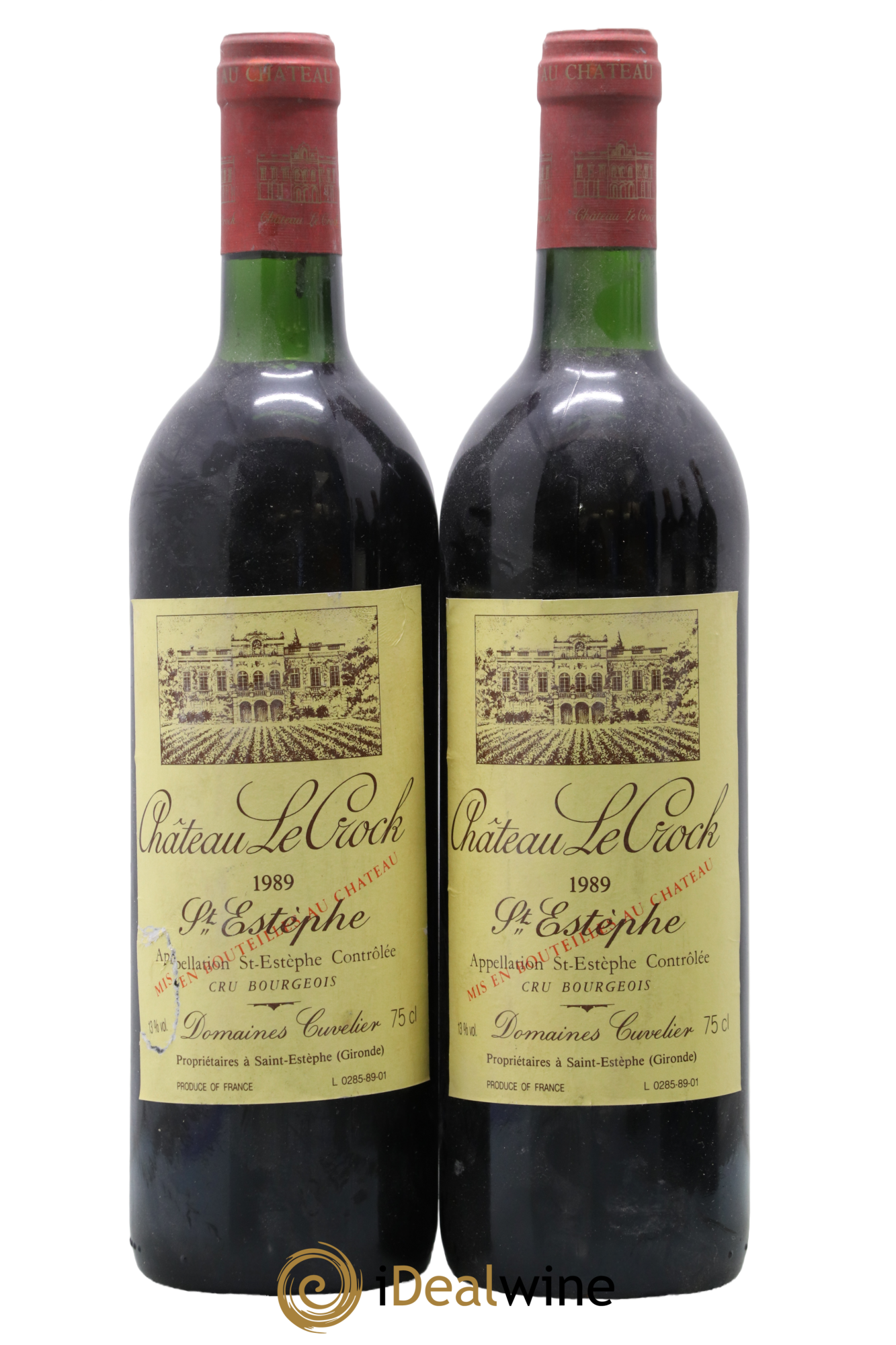 Château le Crock Cru Bourgeois 1989 - Lotto di 2 bottiglie - 0