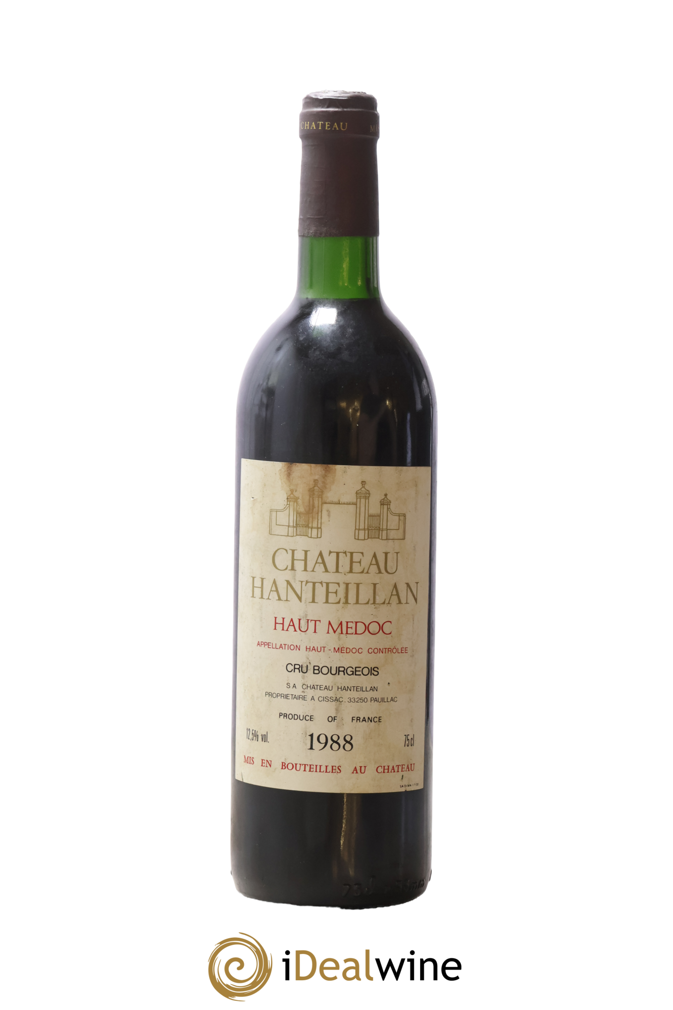 Château Hanteillan Cru Bourgeois 1988 - Lot of 1 bottle - 0