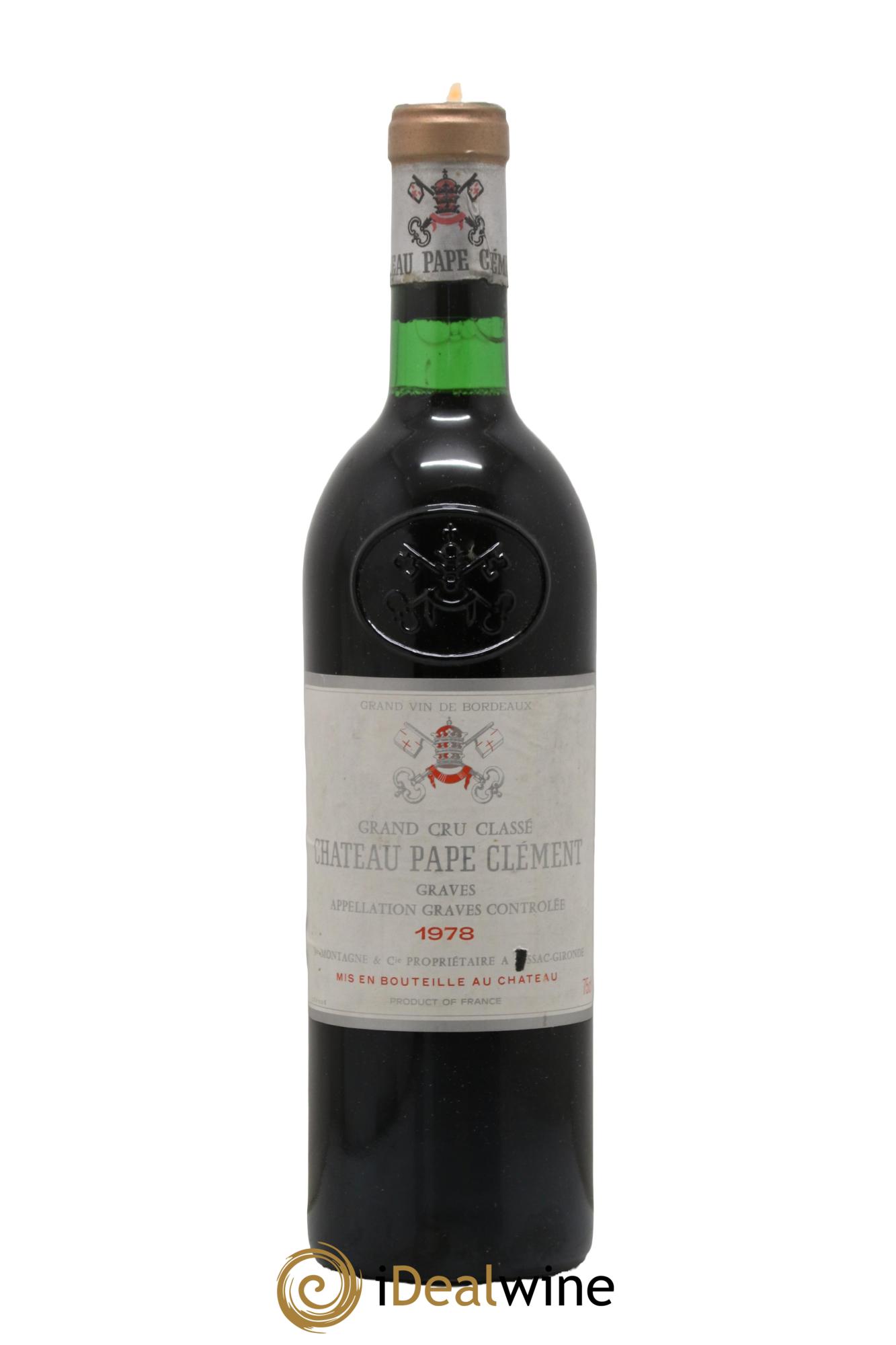 Château Pape Clément Cru Classé de Graves 1978 - Lot of 1 bottle - 0