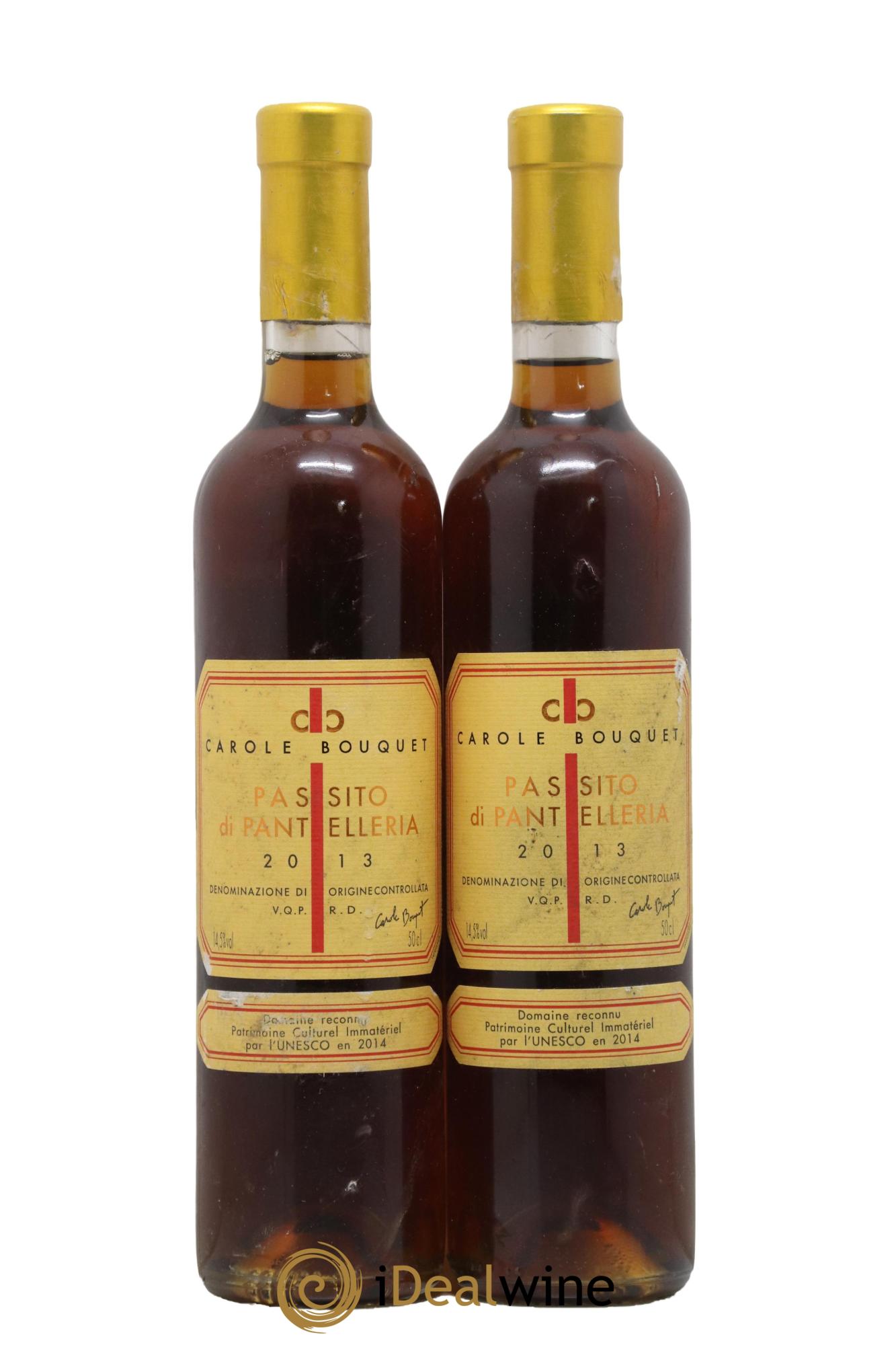 Passito di Pantelleria DOC Sangue d'Oro Carole Bouquet 2013 - Lot de 2 format 50cls - 0