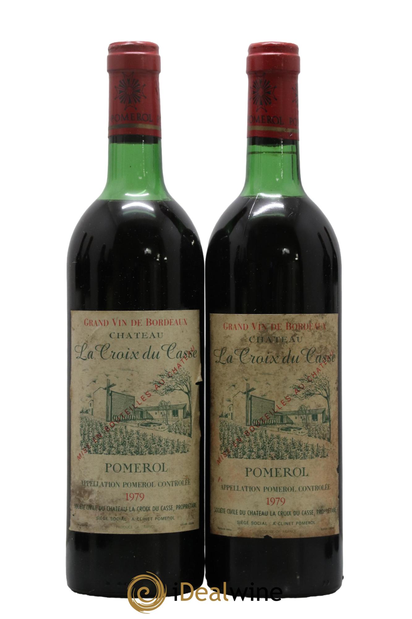 Château la Croix du Casse 1979 - Lot de 2 bouteilles - 0