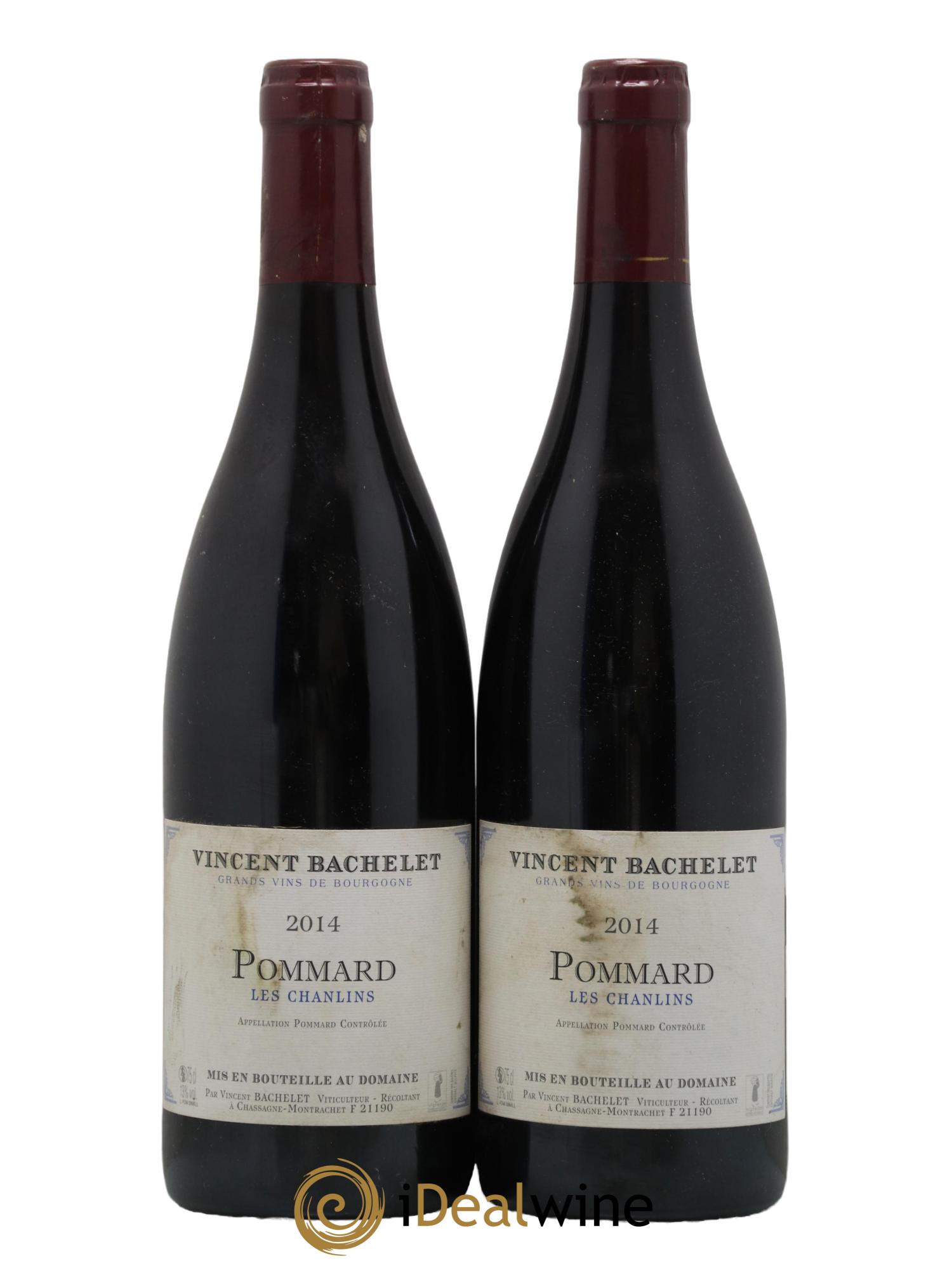 Pommard Les chanlins Domaine Vincent Bachelet 2014 - Lot de 2 bouteilles - 0