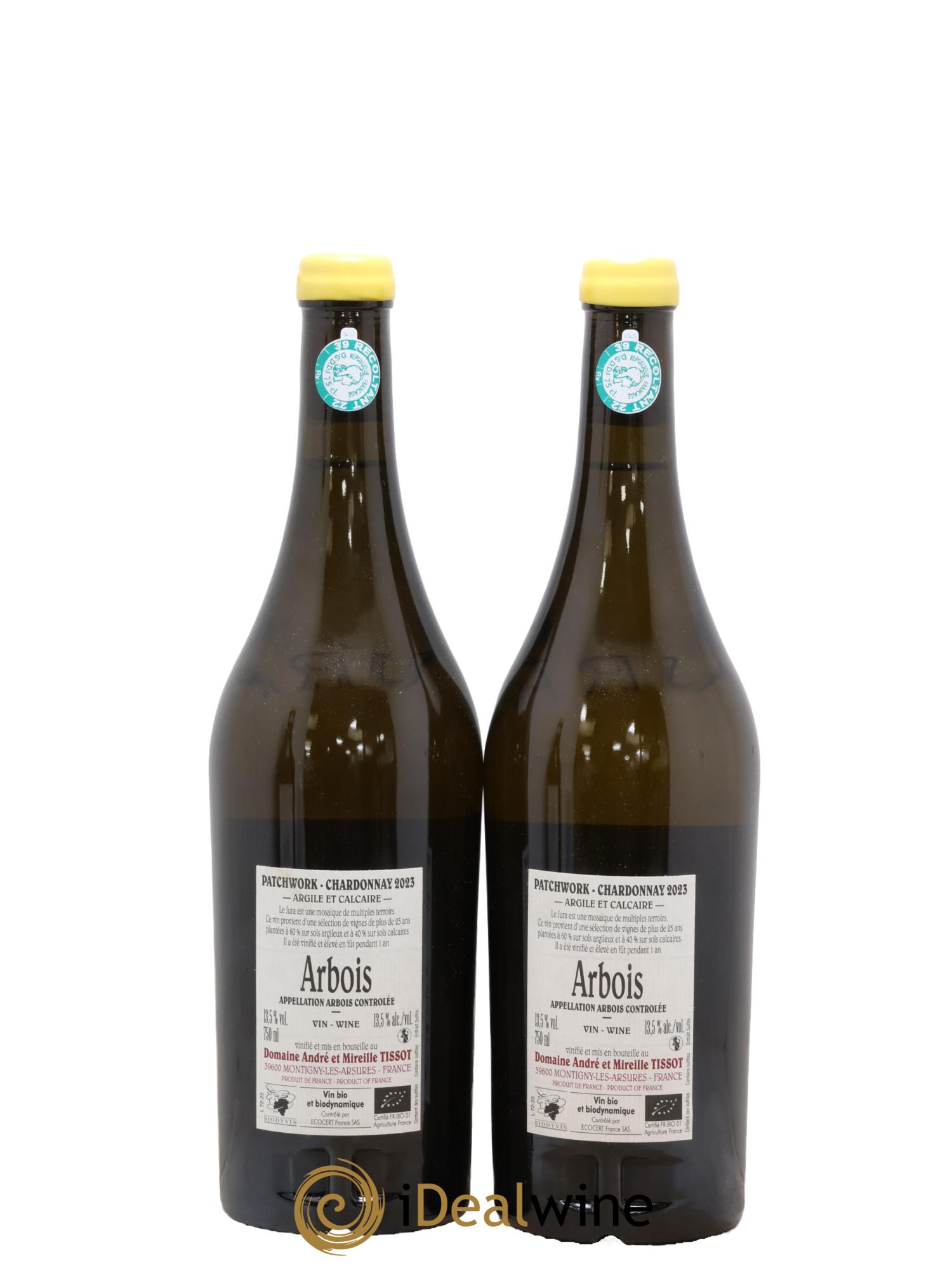 Arbois Patchwork Bénédicte et Stéphane Tissot 2023 - Lot de 2 bouteilles - 1