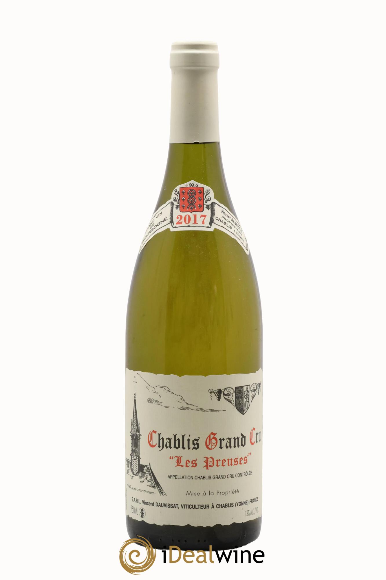 Chablis Grand Cru Les Preuses Vincent Dauvissat (Domaine) 2017 - Posten von 1 Flasche - 0
