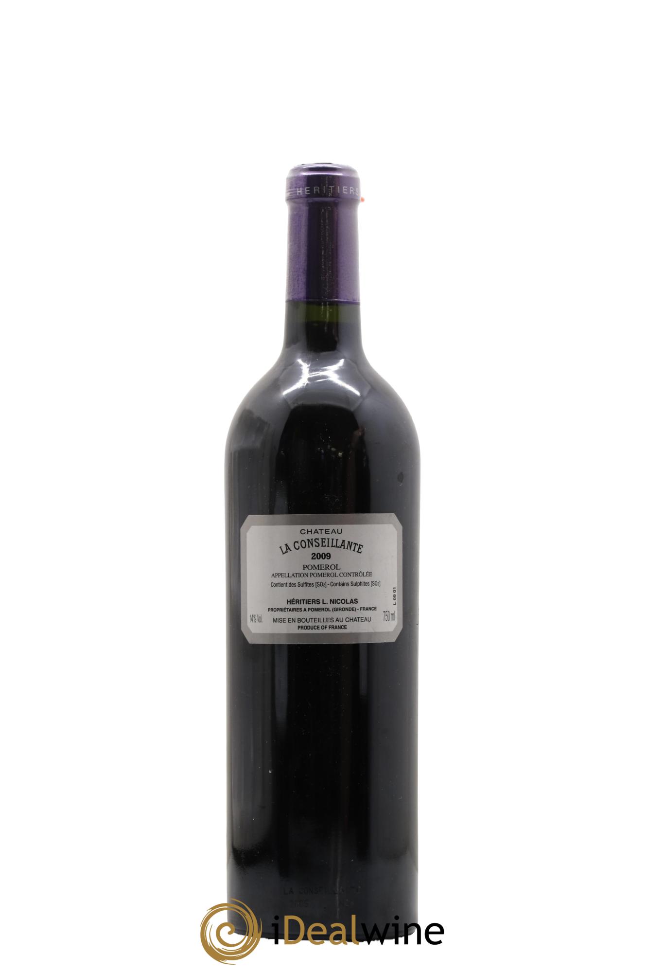 Château la Conseillante 2009 - Lot de 1 bouteille - 1
