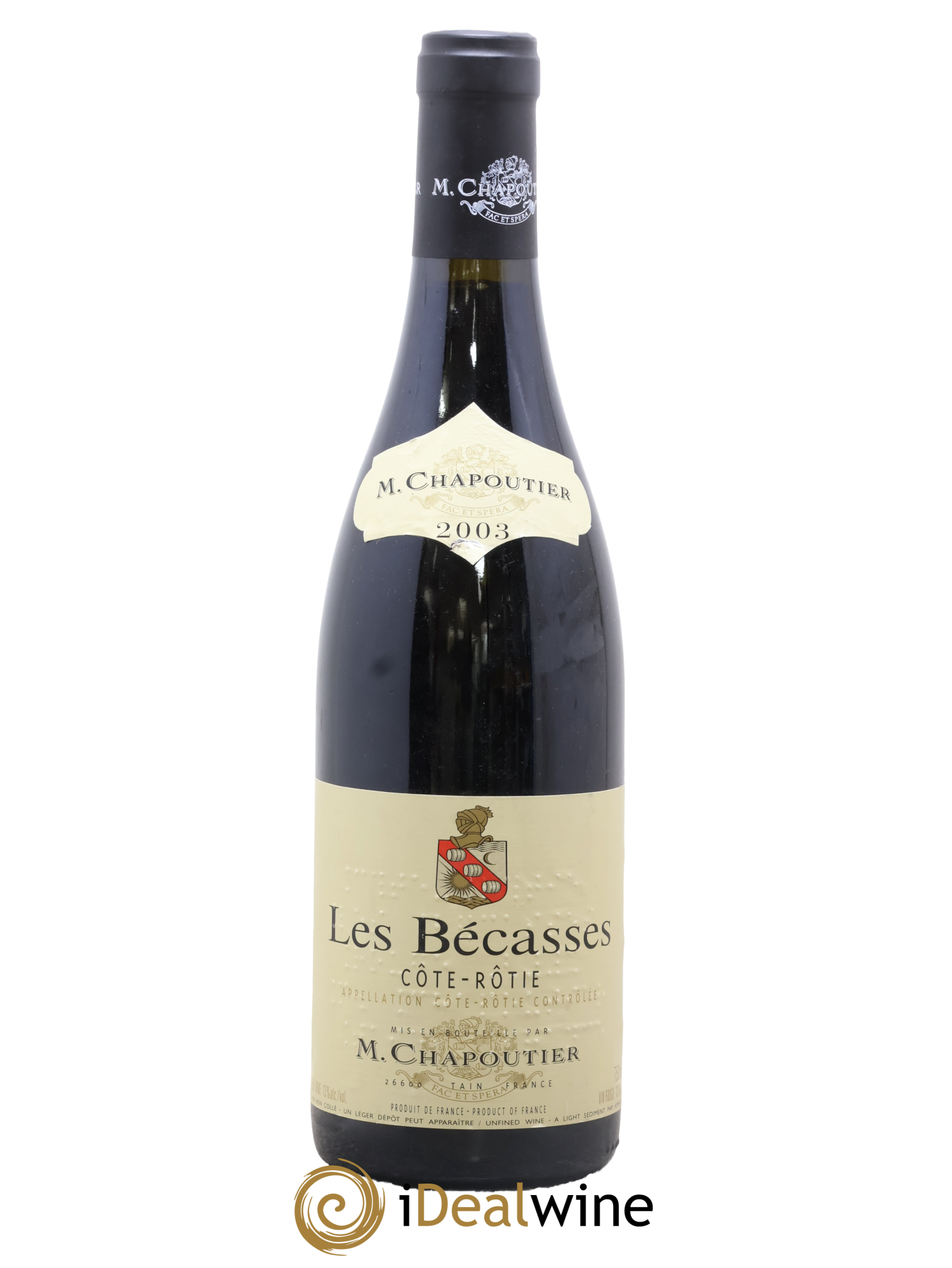 Côte-Rôtie Les Bécasses Chapoutier 2003 - Lot of 1 bottle - 0