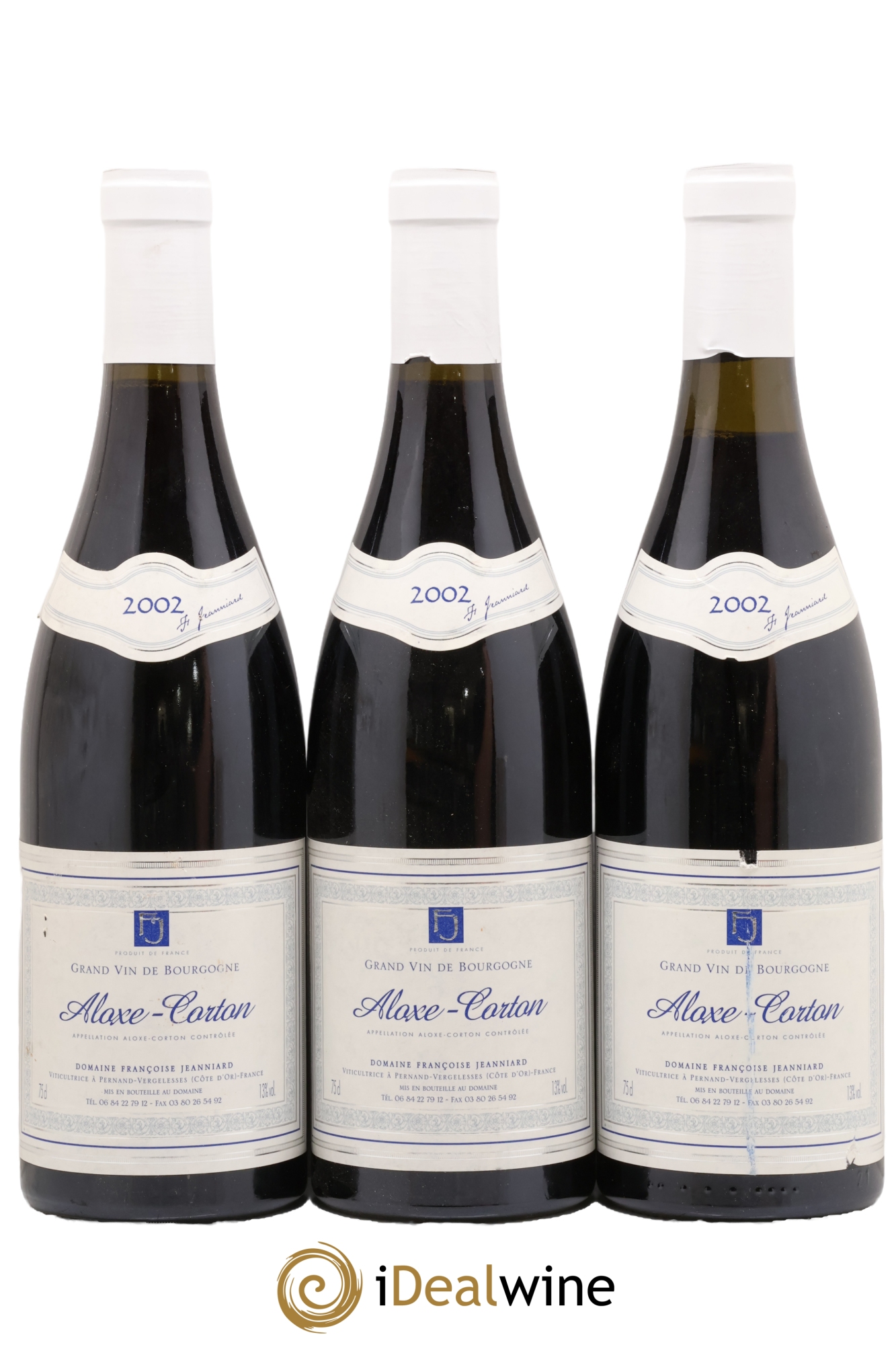 Aloxe-Corton Domaine Françoise Jeanniard 2002 - Lot de 3 bouteilles - 0