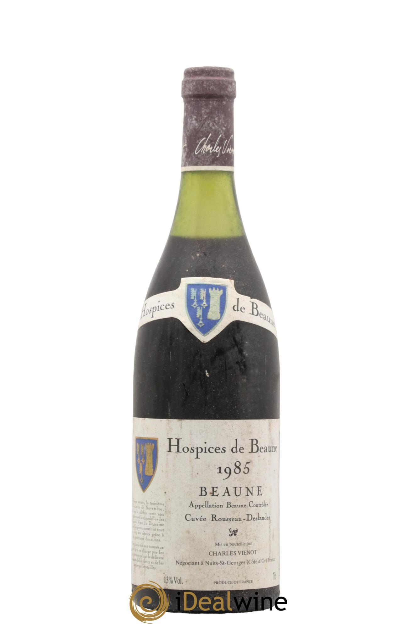 Beaune Hospices De Beaune Rousseau Des Landes Charles Viernot 1985 - Lot de 1 bouteille - 0
