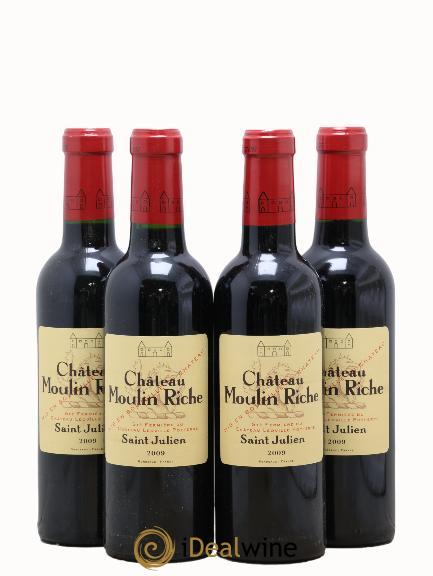 Château Moulin Riche 2009 - Lot of 4 half-bottles - 0
