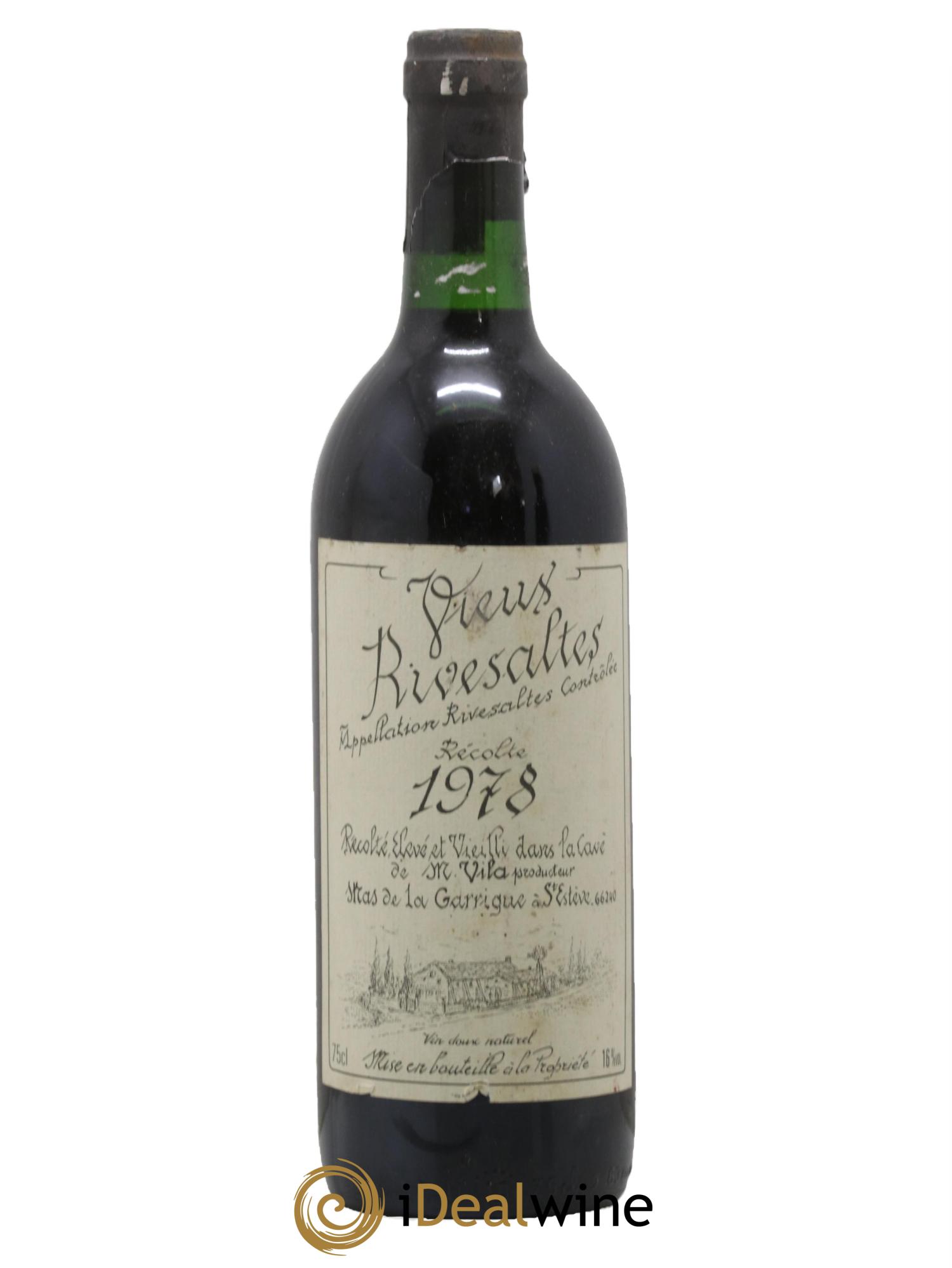 Rivesaltes Vieux Mas de la Garrigue 1978 - Posten von 1 Flasche - 0