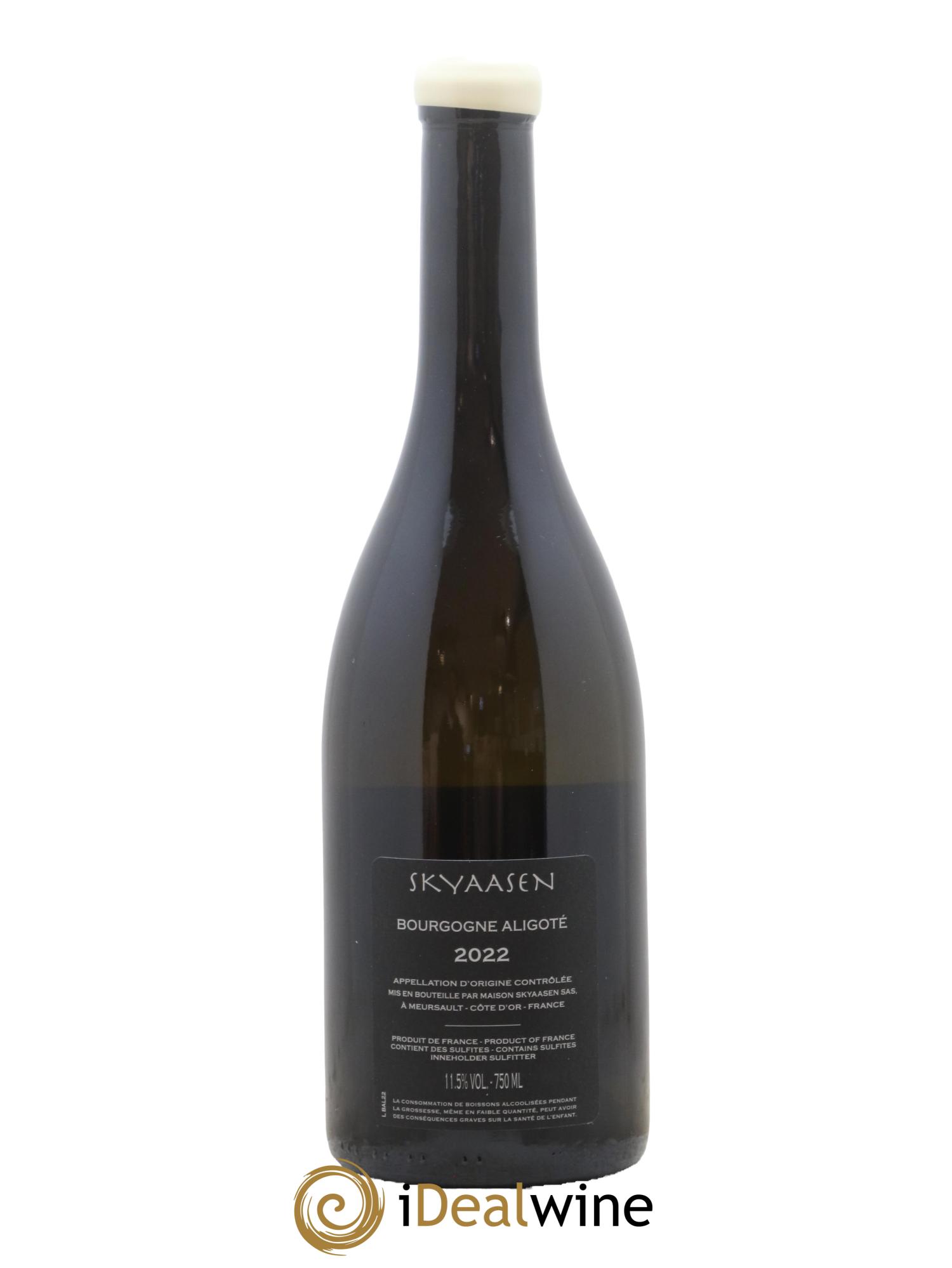 Bourgogne Aligoté Maison Skyaasen 2022 - Lot de 1 bouteille - 1