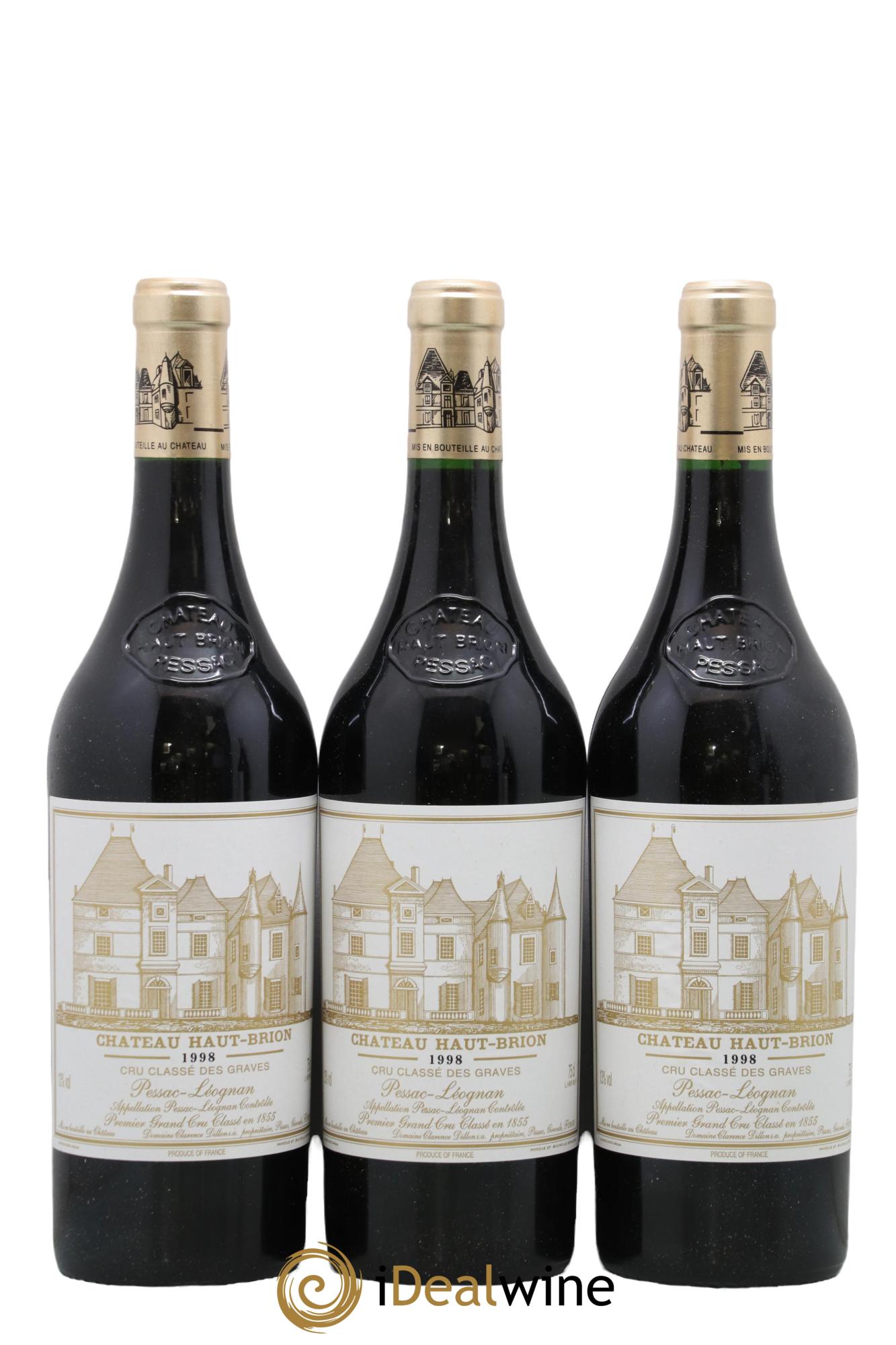Château Haut Brion 1er Grand Cru Classé 1998 - Posten von 12 Flaschen - 1