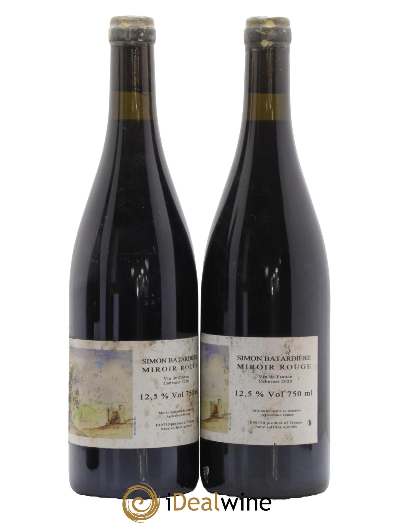 Vin de France Miroir Rouge Domaine Simon Batardière 2020 - Lot de 2 bouteilles - 0