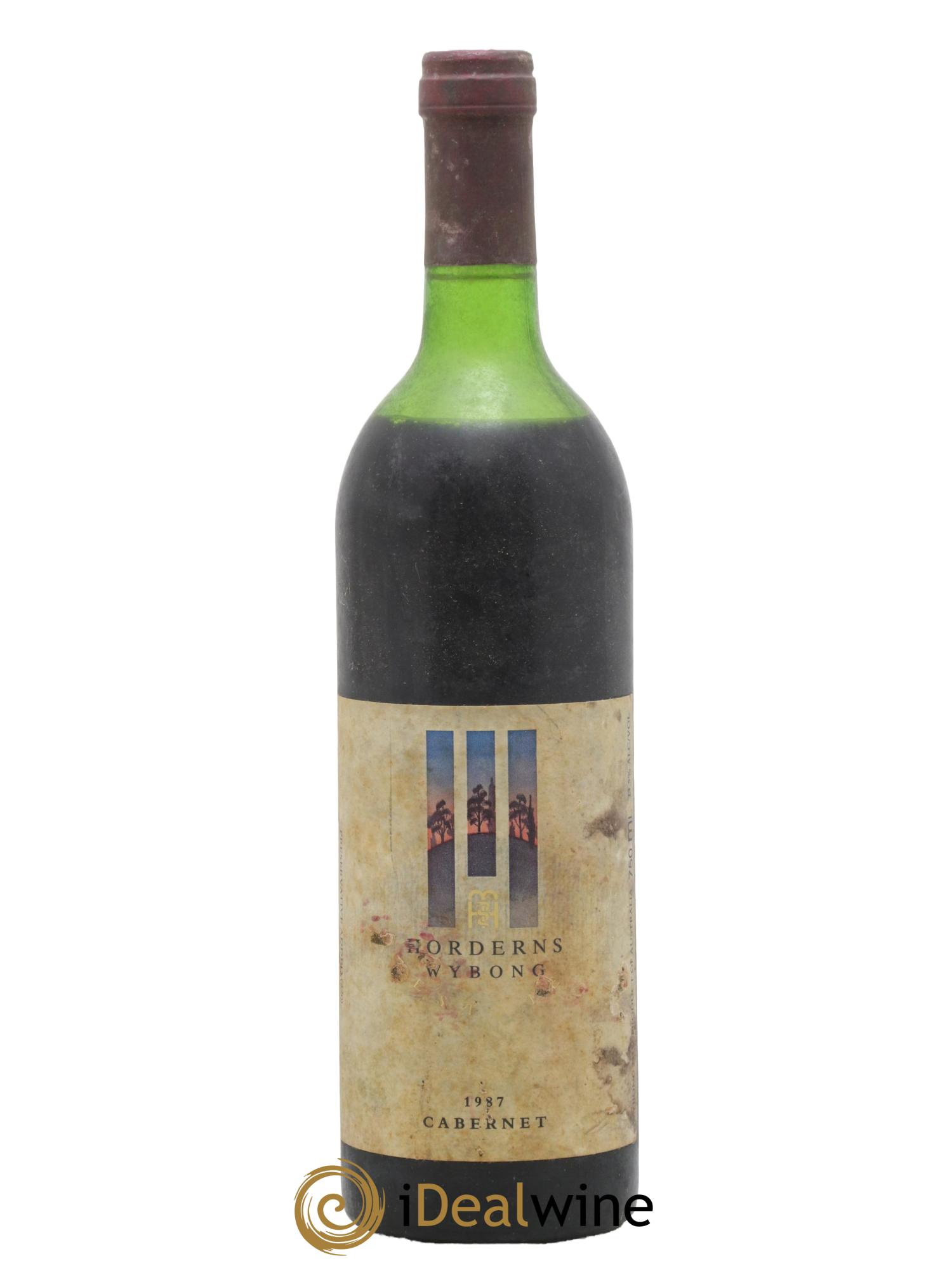 Australie Cabernet Hunter Valley Horderns Wybong 1987 - Posten von 1 Flasche - 0