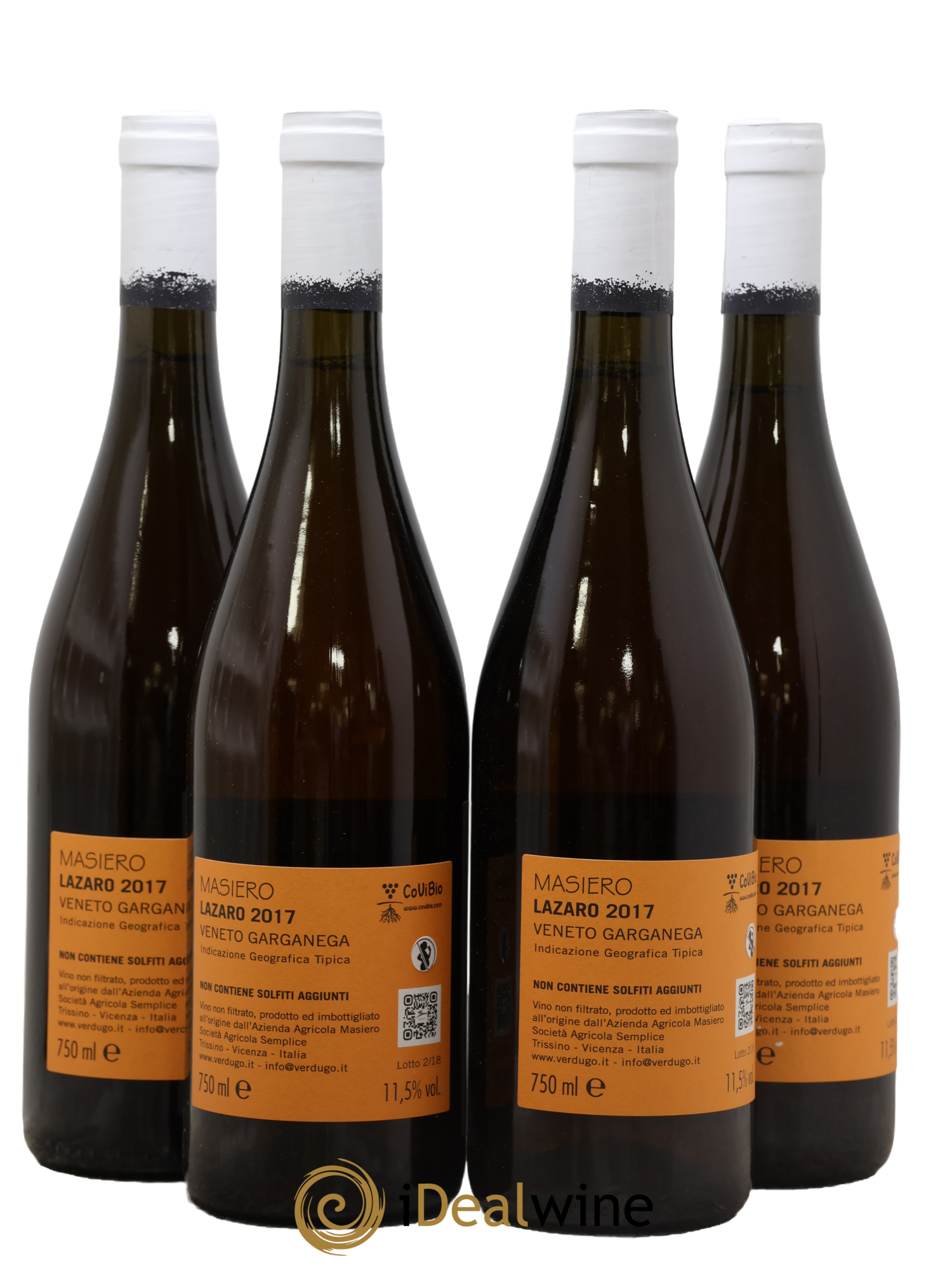 Italie Veneto Lazaro IGT Garganega Gianfranco Masiero 2017 - Lot of 4 bottles - 1