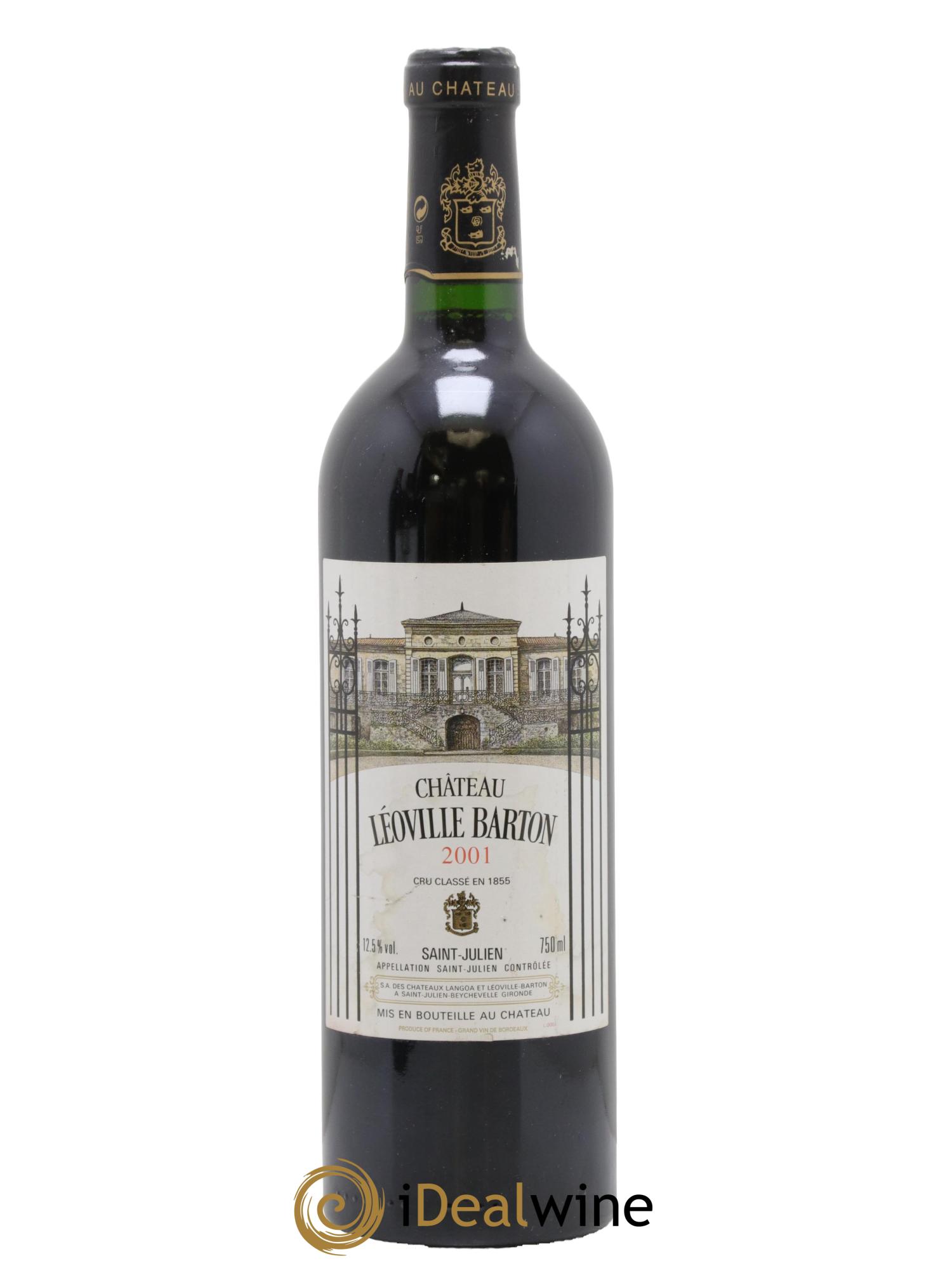 Château Léoville Barton 2ème Grand Cru Classé 2001 - Lot de 1 bouteille - 0