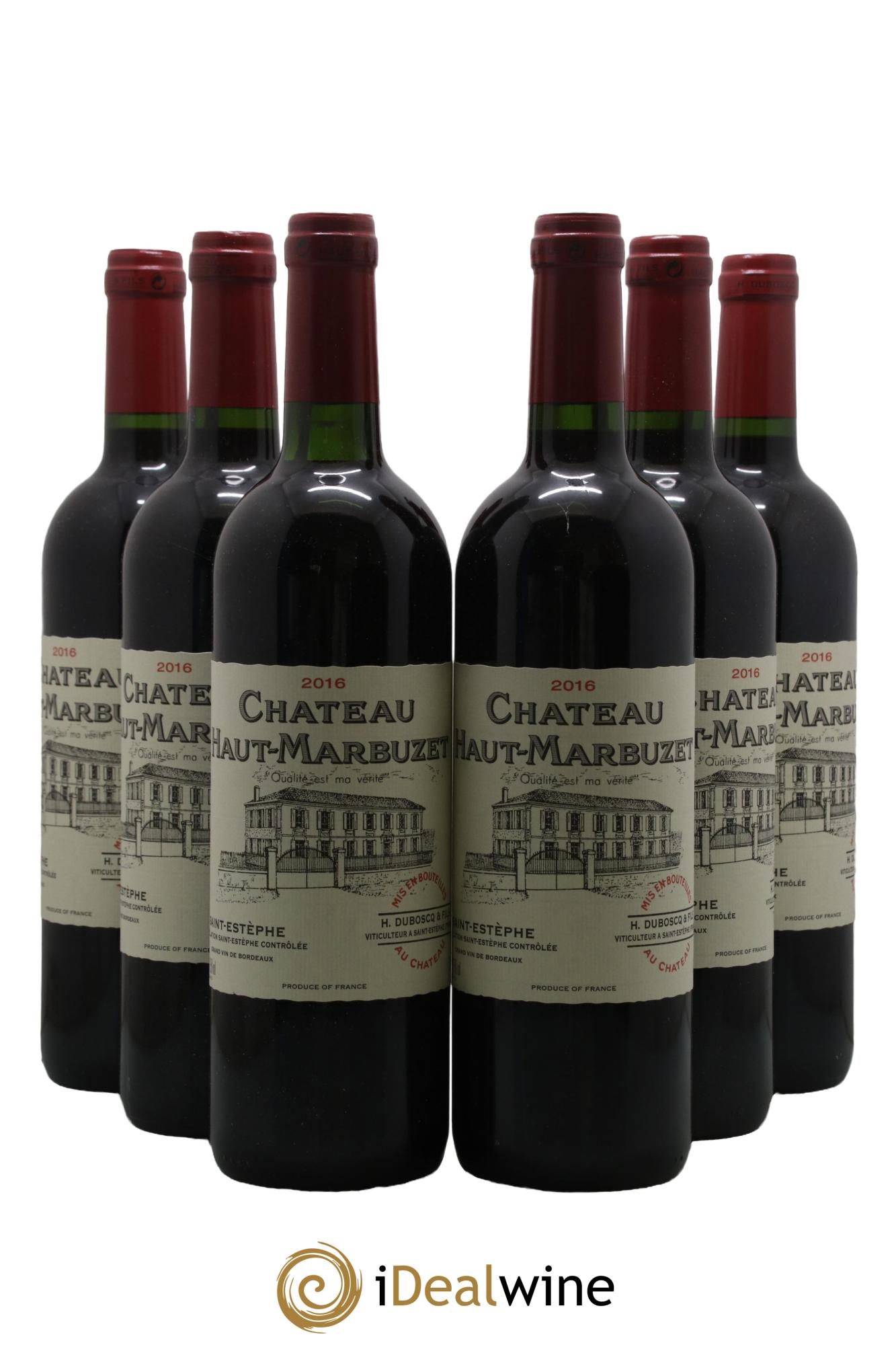 Château Haut Marbuzet 2016 - Lot de 6 bouteilles - 0