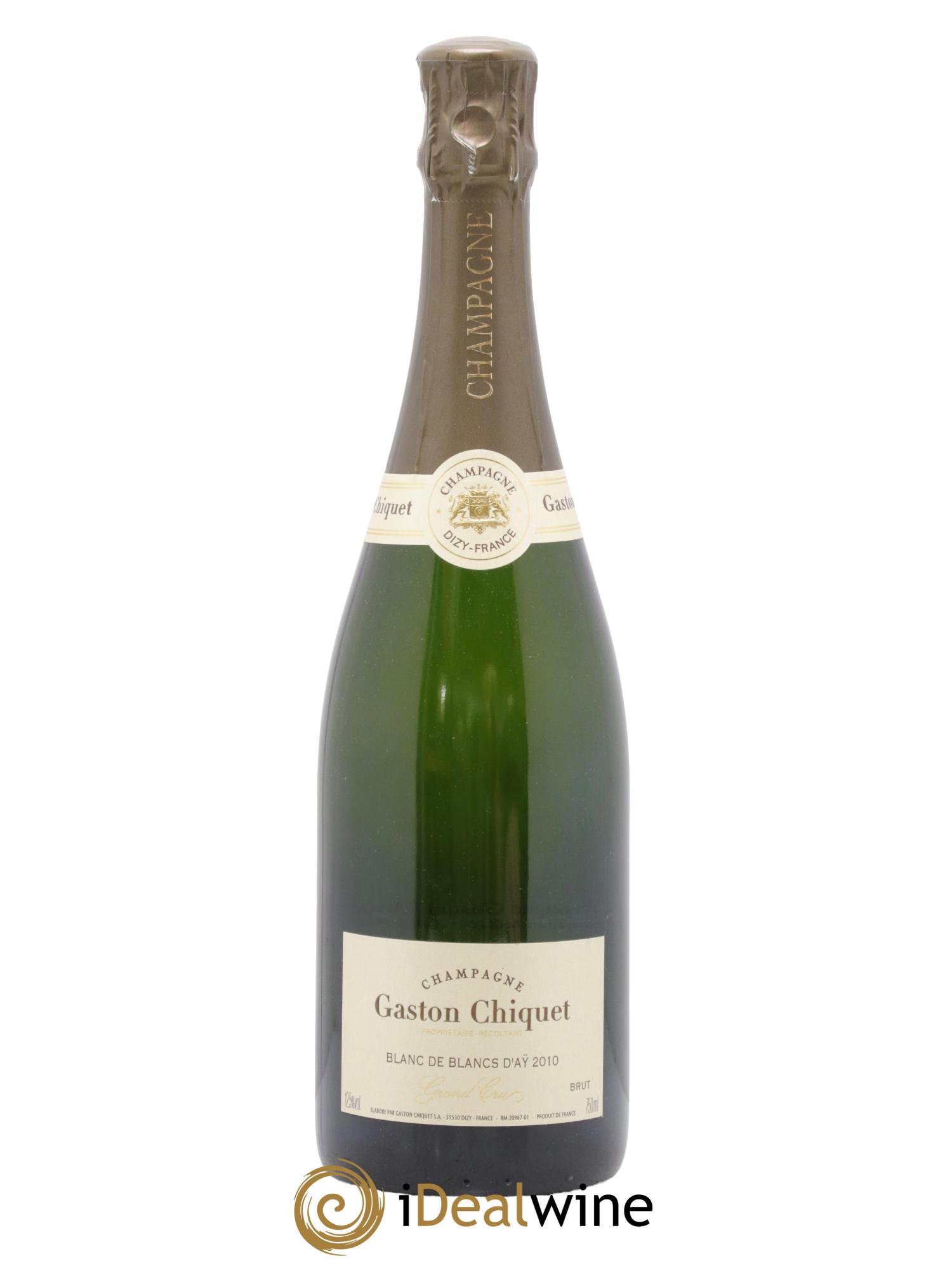 Champagne Blanc de Blancs Maison Gaston Chiquet 2010 - Lot of 1 bottle - 0